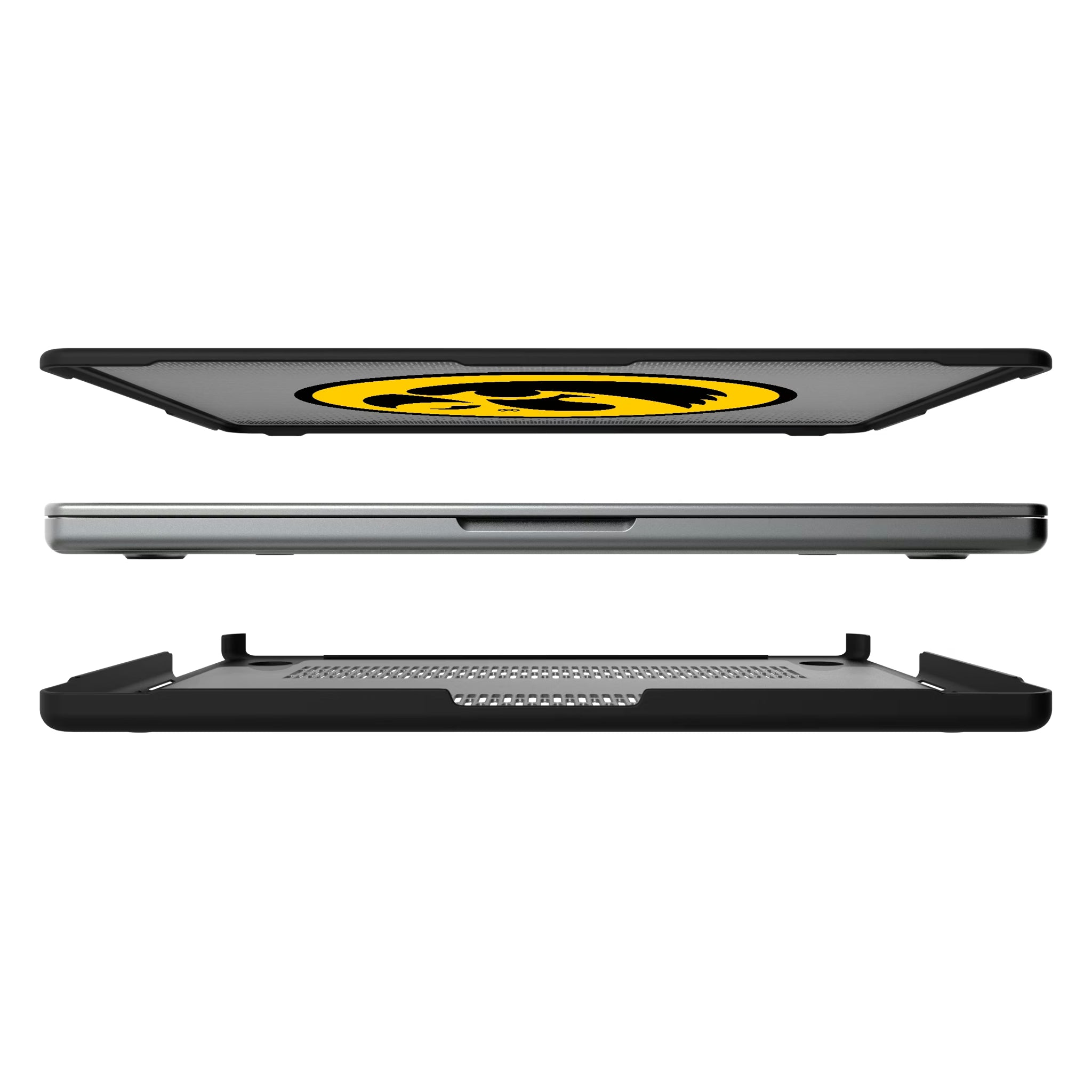 University of Iowa Hawkeyes Linen MacBook Laptop Case for Apple MacBook#Device_MacBook Pro (14-inch, 2021) / MacBook Pro (14-inch, 2023) / MacBook Pro (14-inch, 2024)