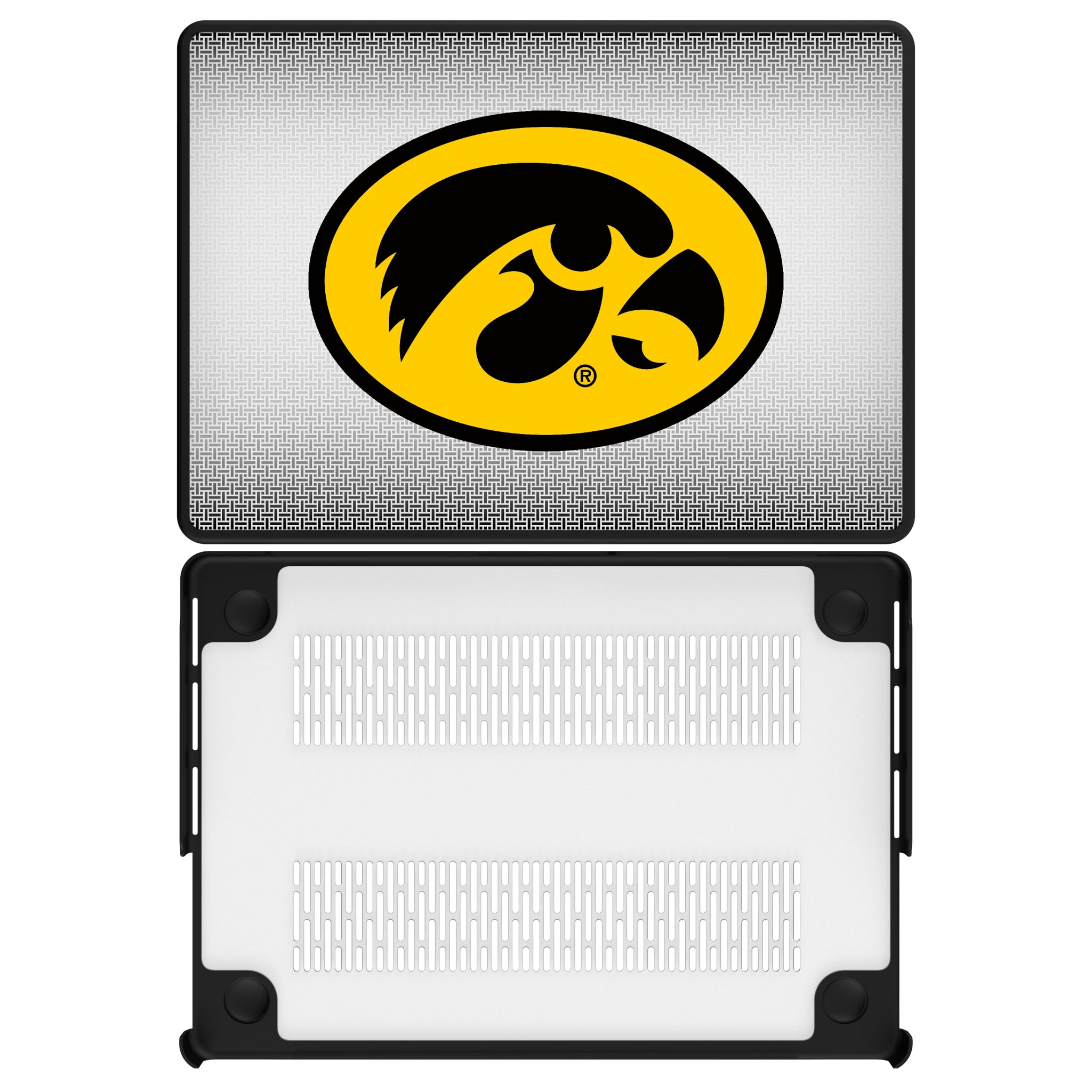 University of Iowa Hawkeyes Linen MacBook Laptop Case for Apple MacBook#Device_MacBook Pro (14-inch, 2021) / MacBook Pro (14-inch, 2023) / MacBook Pro (14-inch, 2024)