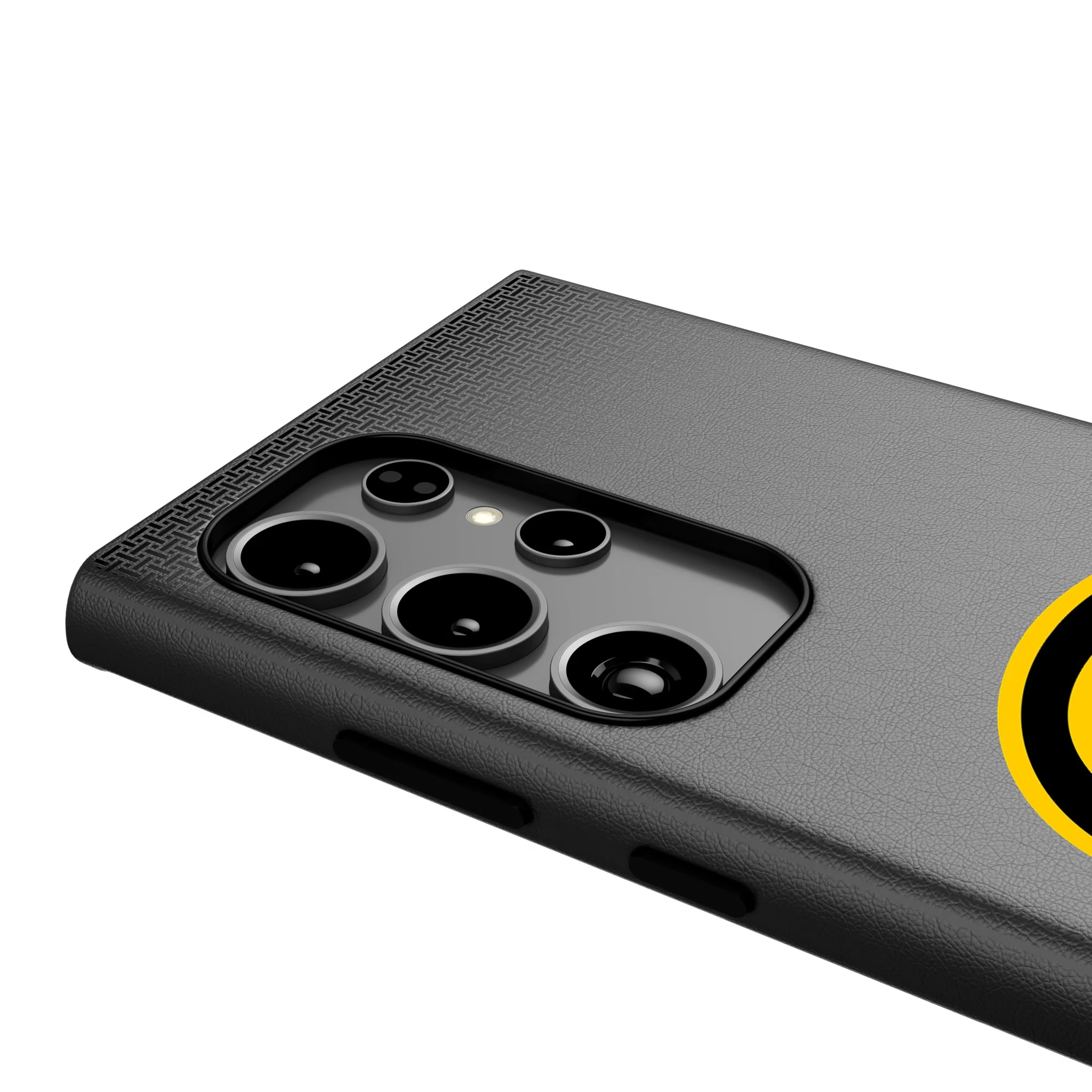 University of Iowa Hawkeyes Linen Galaxy MagSafe Compatible Phone Case for Samsung Galaxy - Detail