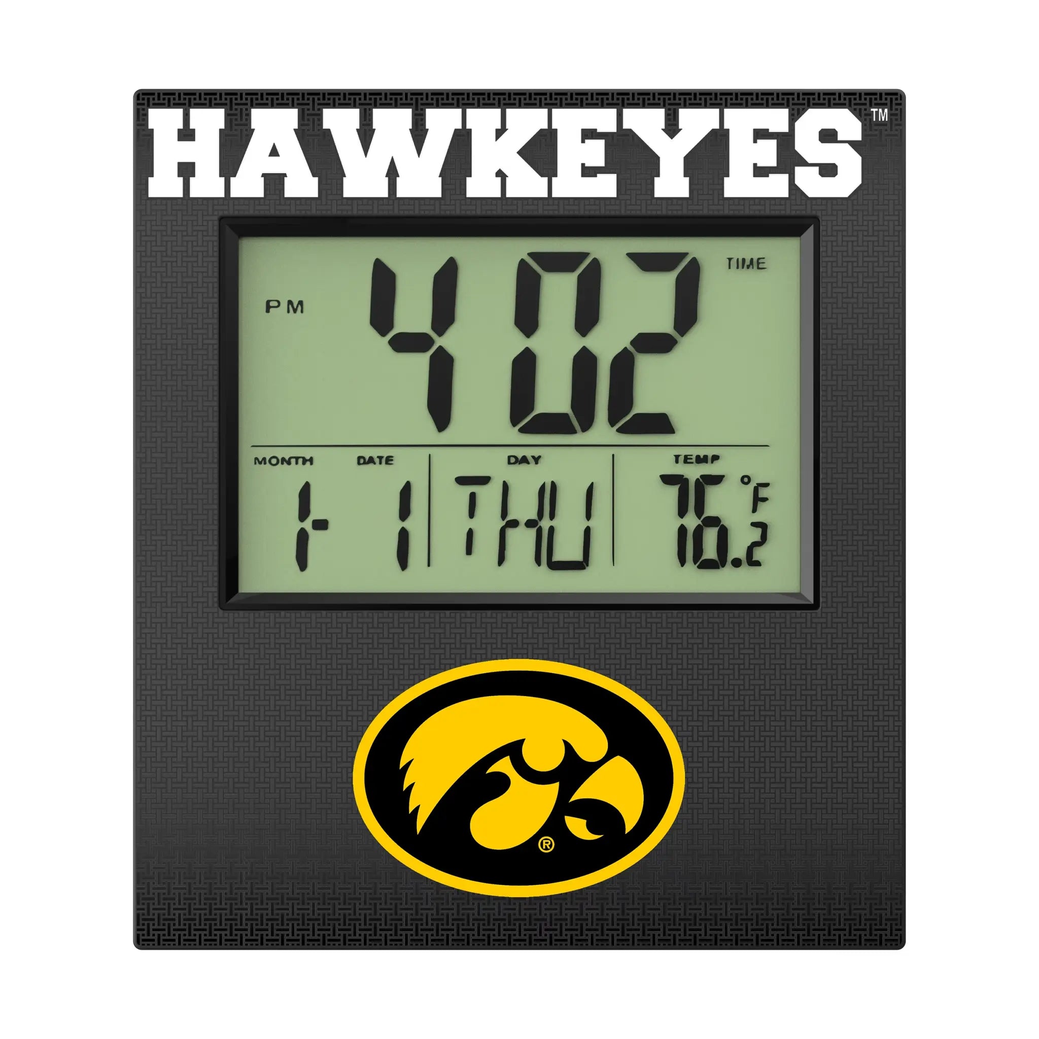 University of Iowa Hawkeyes Linen Wall Clock