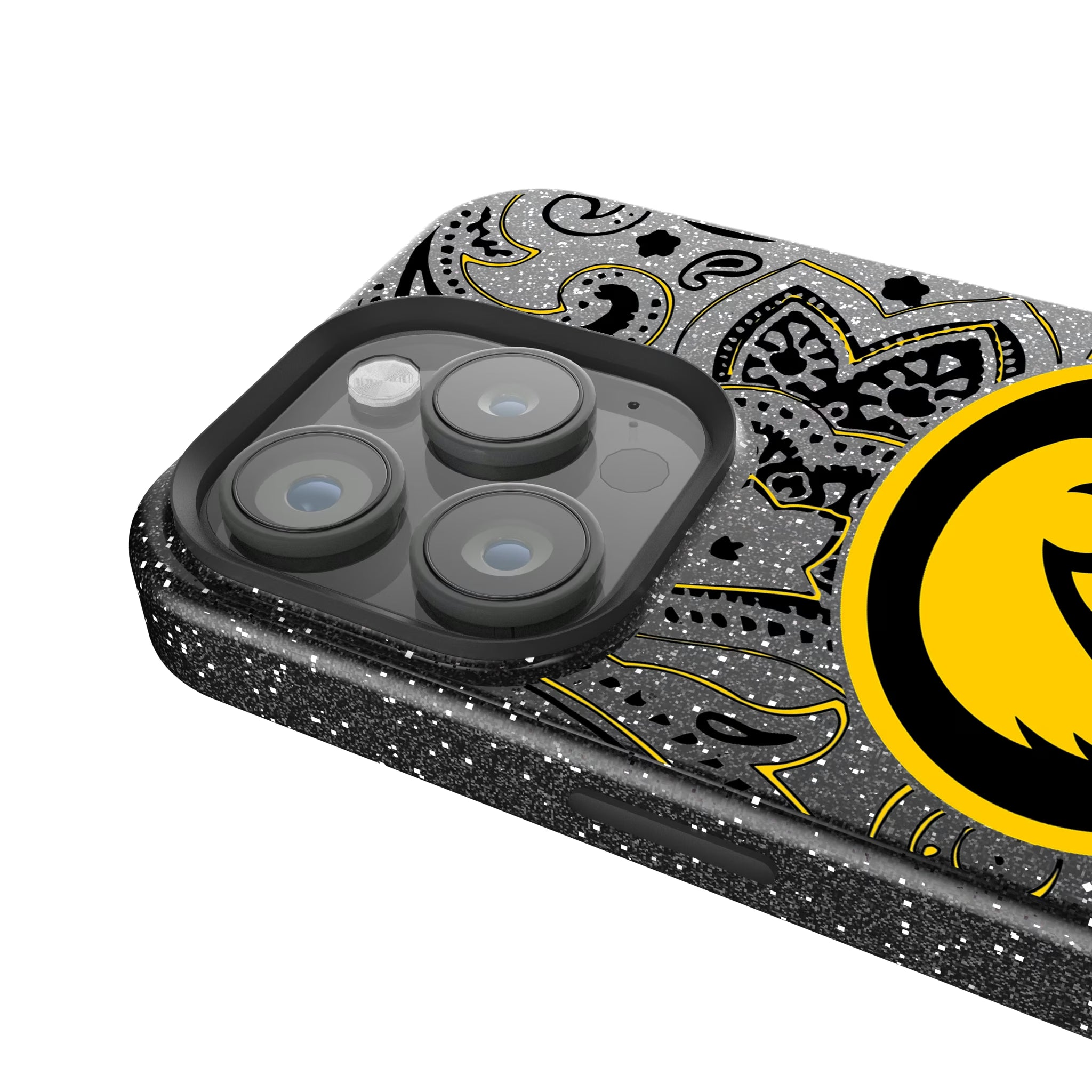 University of Iowa Hawkeyes Paisley iPhone Bling Phone Case for Apple iPhone - Detail