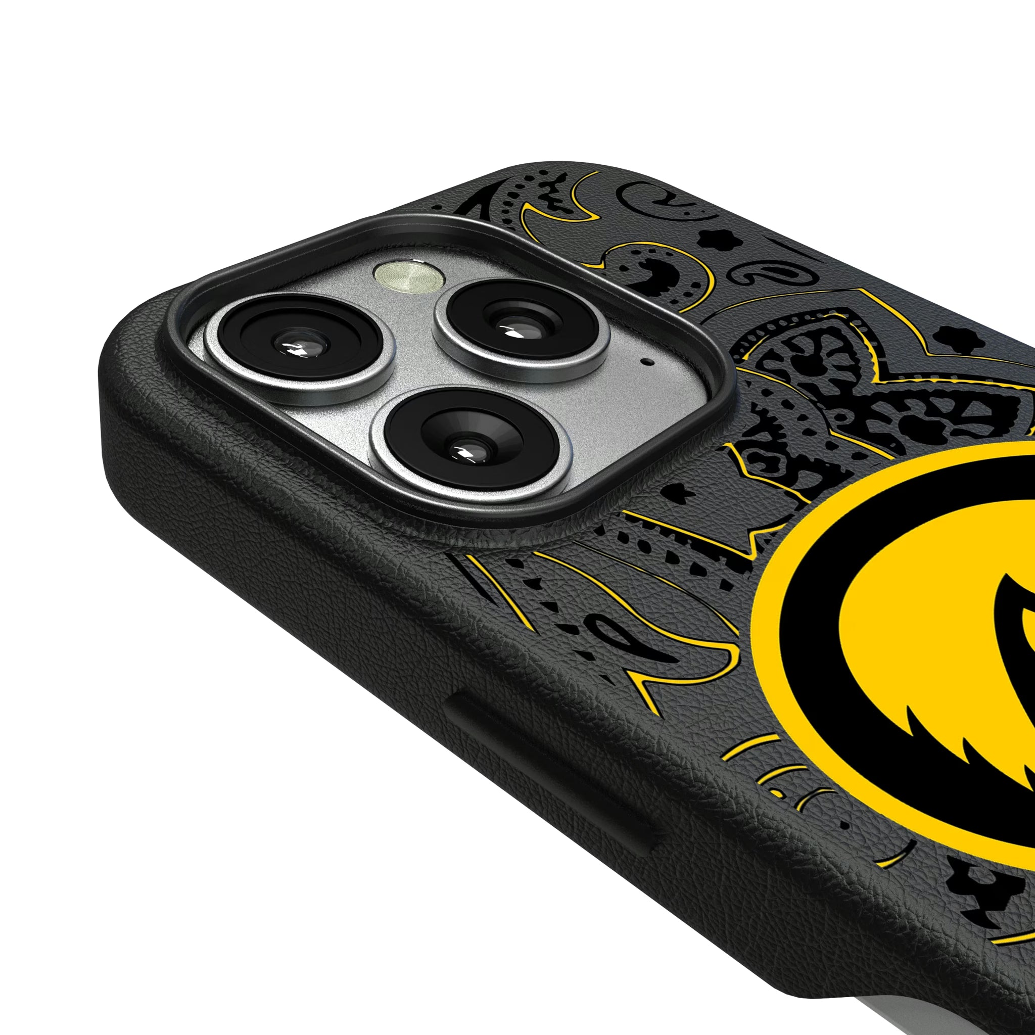 University of Iowa Hawkeyes Paisley iPhone MagSafe Compatible Phone Case for Apple iPhone - Detail