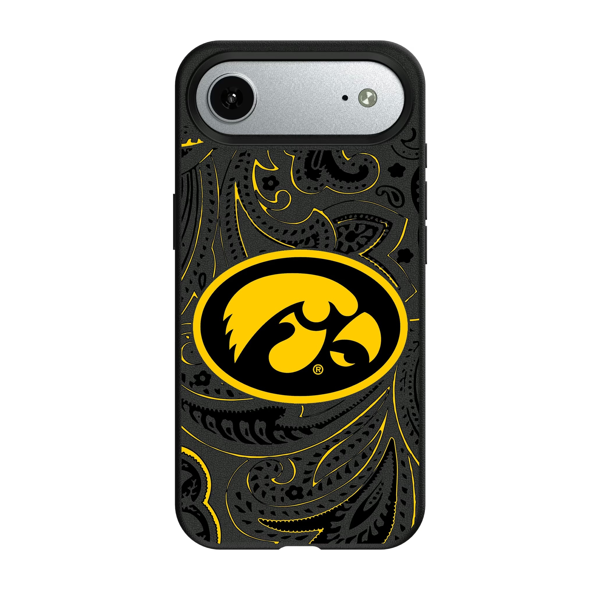 University of Iowa Hawkeyes Paisley iPhone MagSafe Compatible Phone Case for Apple iPhone#Device_iPhone Air