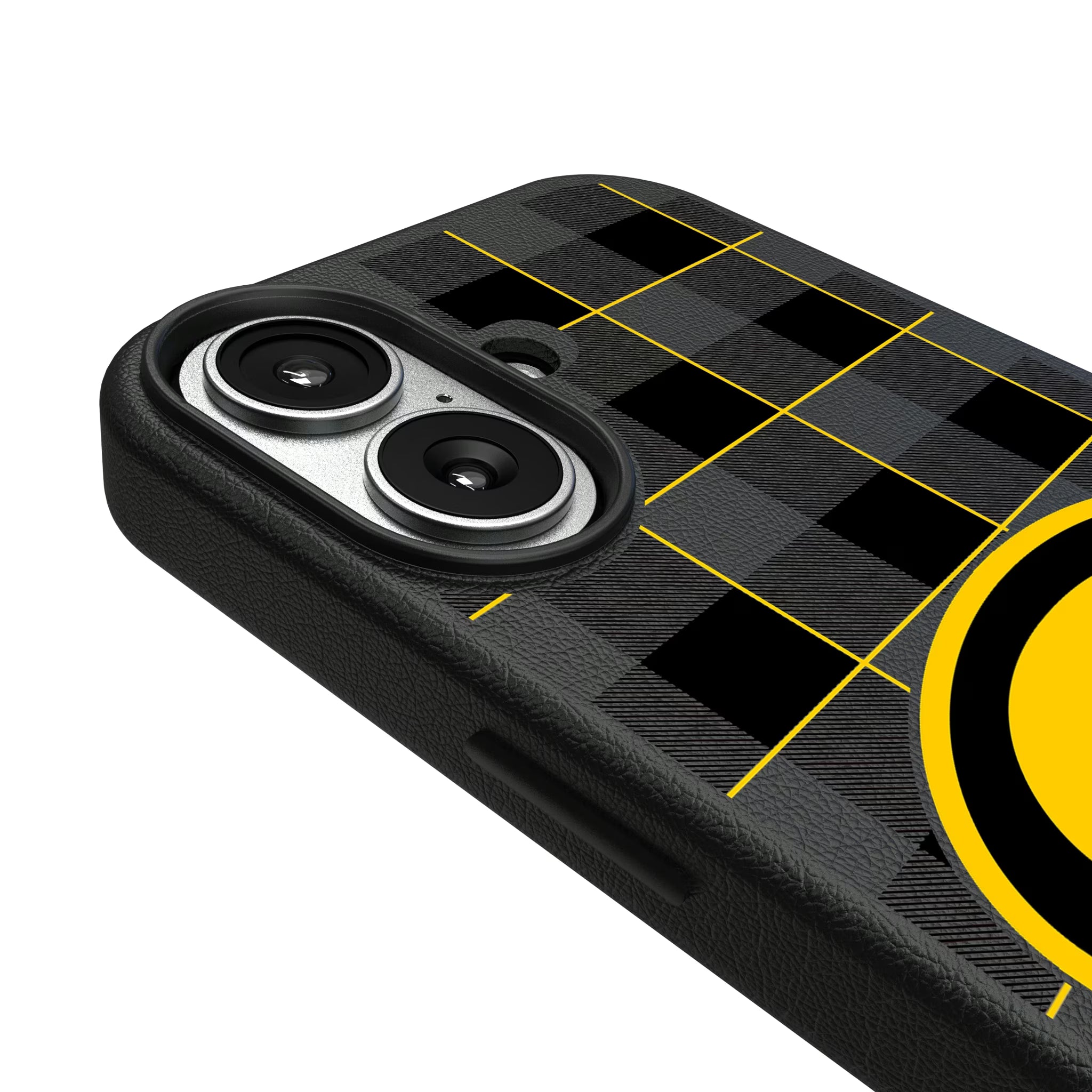 University of Iowa Hawkeyes Plaid iPhone MagSafe Compatible Phone Case for Apple iPhone - Detail#Device_iPhone 17