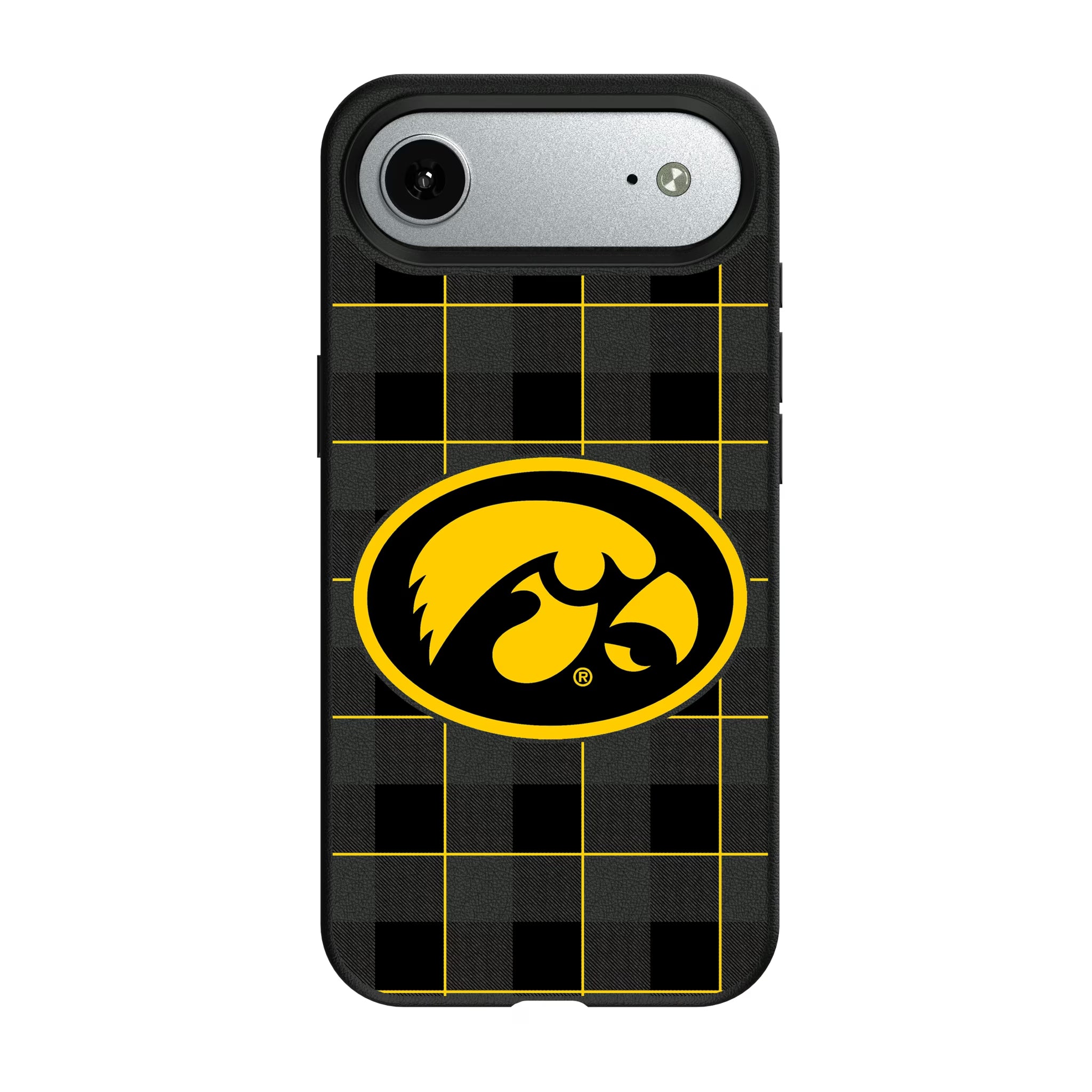 University of Iowa Hawkeyes Plaid iPhone MagSafe Compatible Phone Case for Apple iPhone#Device_iPhone Air