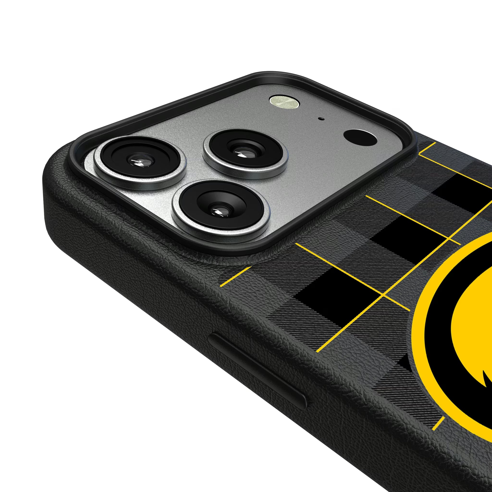 University of Iowa Hawkeyes Plaid iPhone MagSafe Compatible Phone Case for Apple iPhone - Detail#Device_iPhone 17 Pro