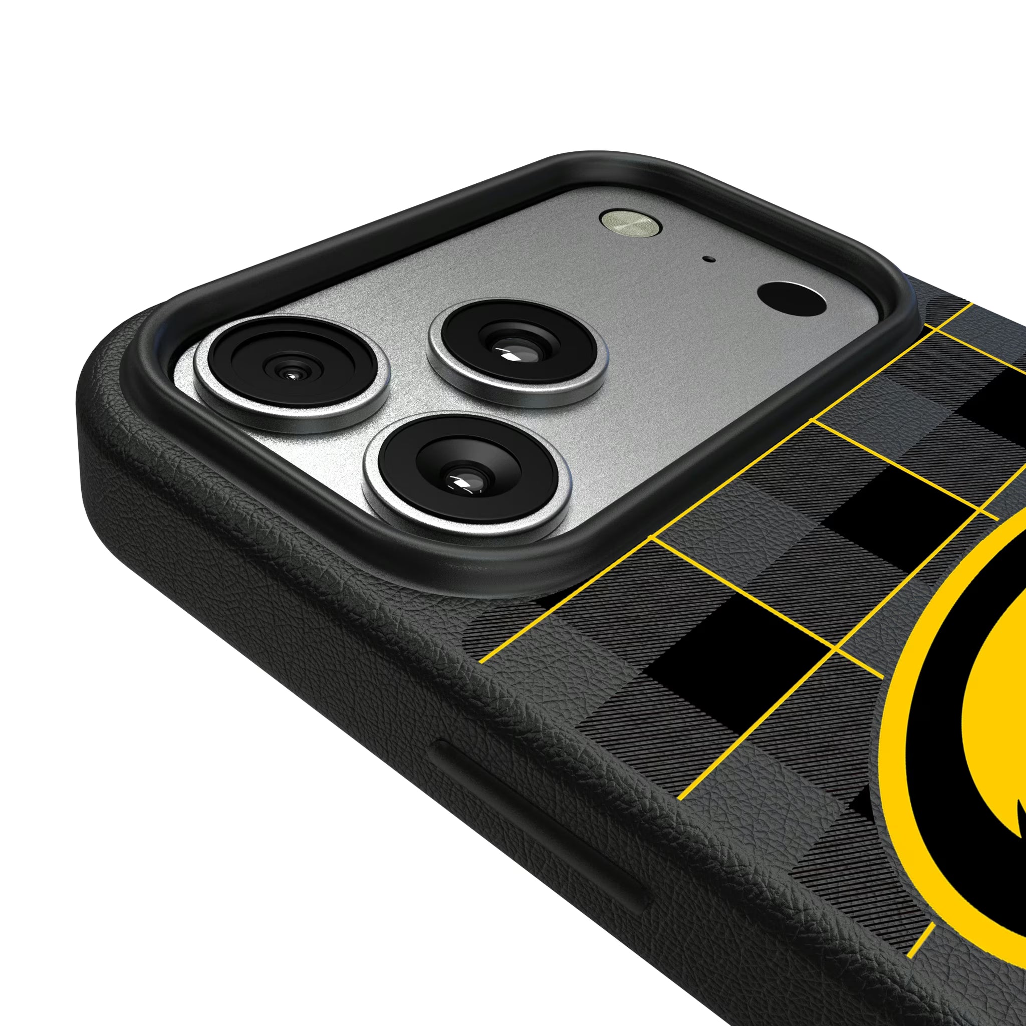 University of Iowa Hawkeyes Plaid iPhone MagSafe Compatible Phone Case for Apple iPhone - Detail#Device_iPhone 17 Pro Max