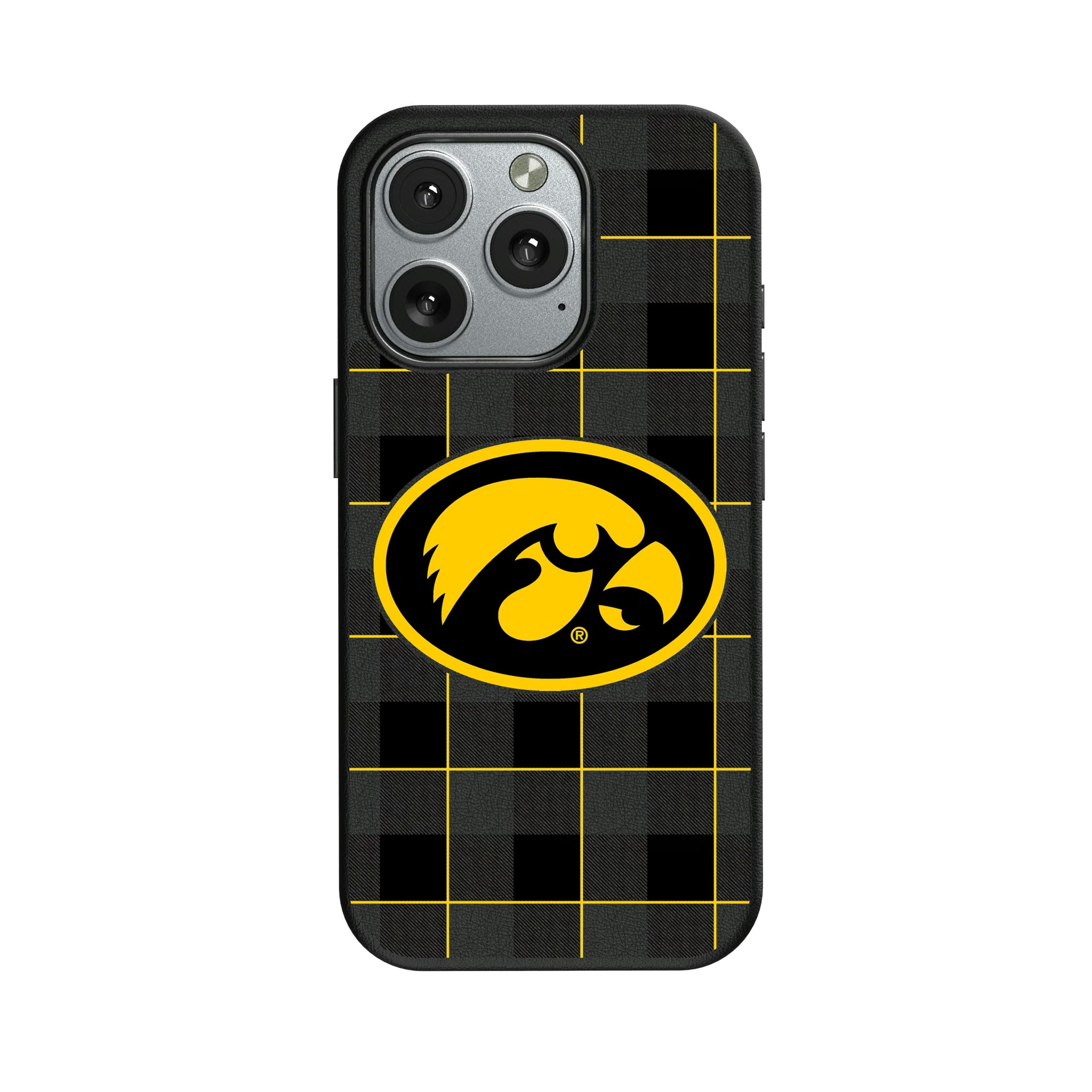 University of Iowa Hawkeyes Plaid iPhone MagSafe Compatible Phone Case for Apple iPhone
