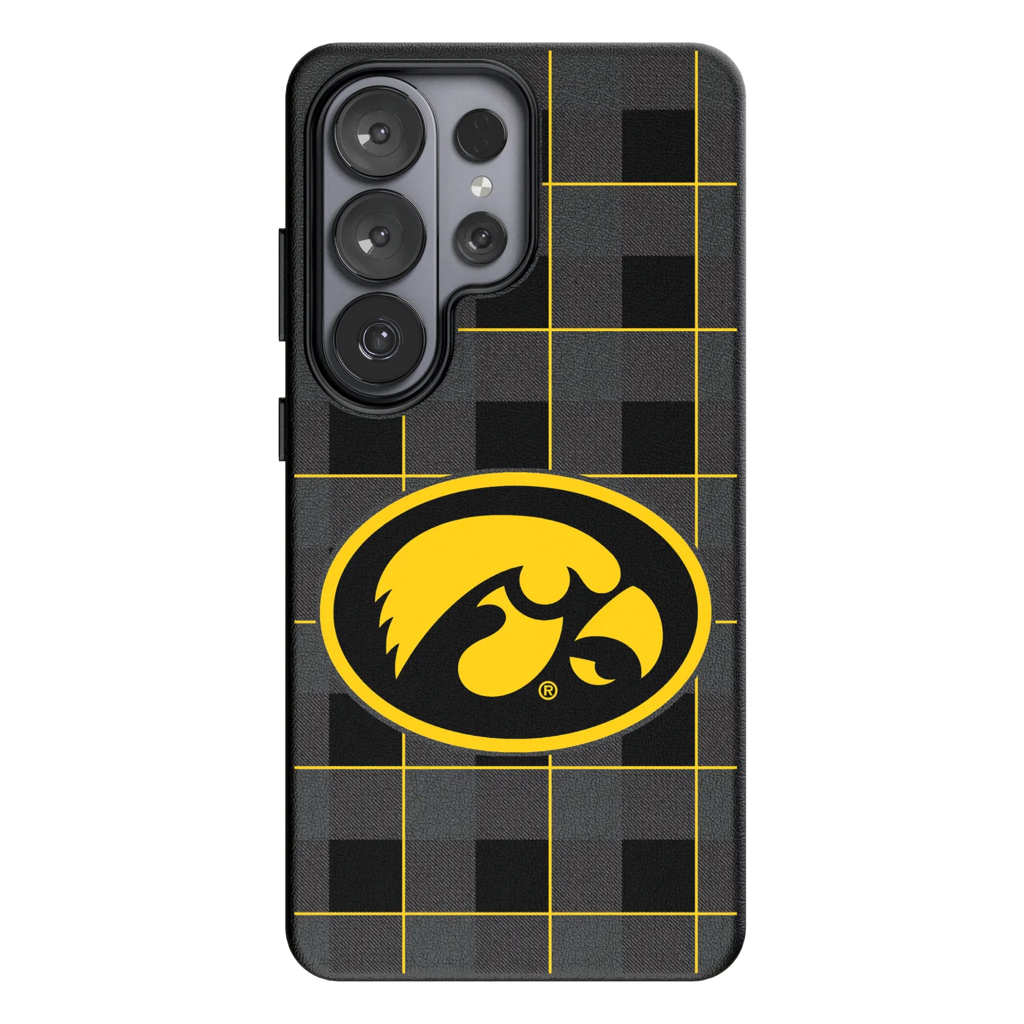 University of Iowa Hawkeyes Plaid Galaxy MagSafe Compatible Phone Case for Samsung Galaxy#Device_Galaxy S26 Ultra