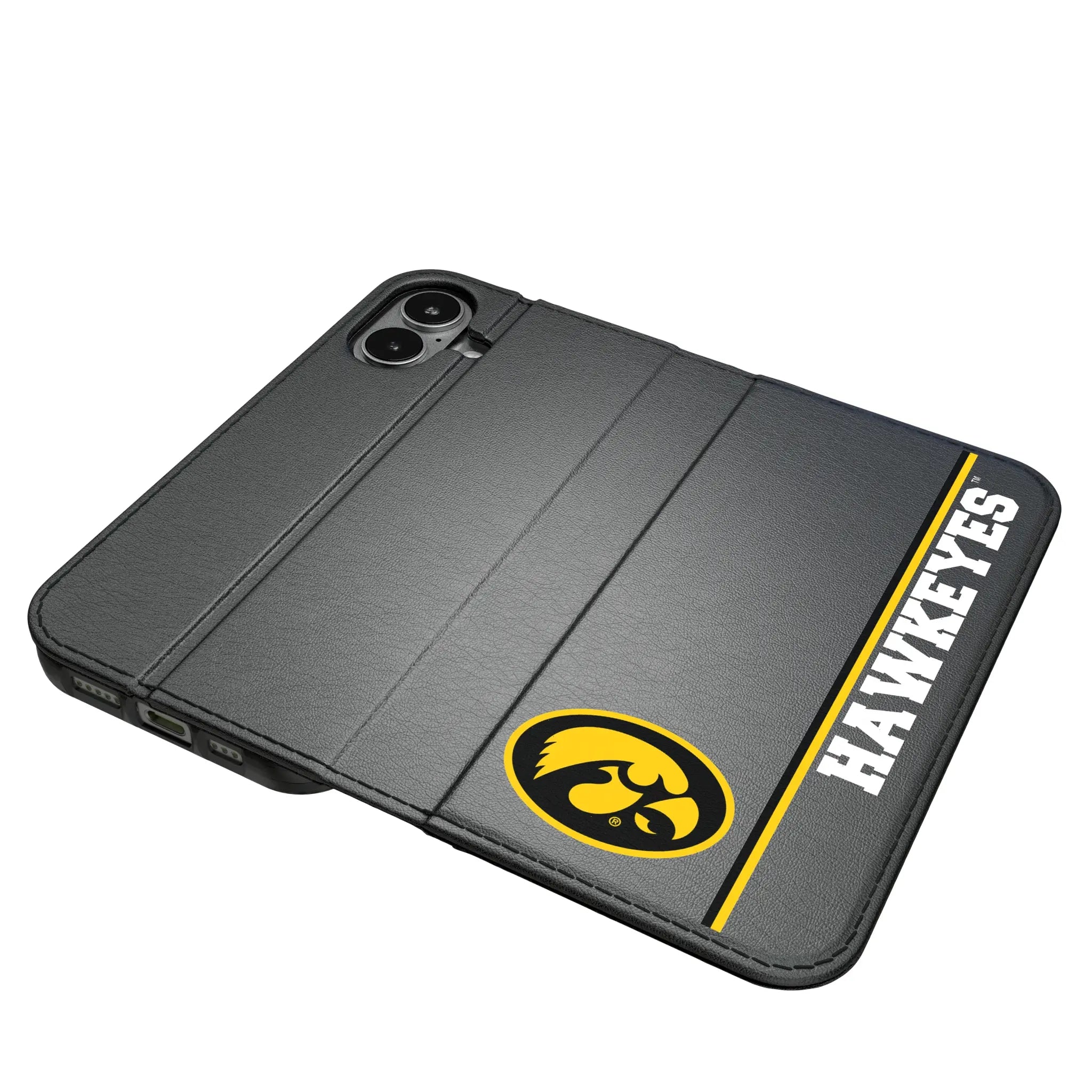 University of Iowa Hawkeyes Sidebar iPhone Folio Phone Case for Apple iPhone#Device_iPhone 17