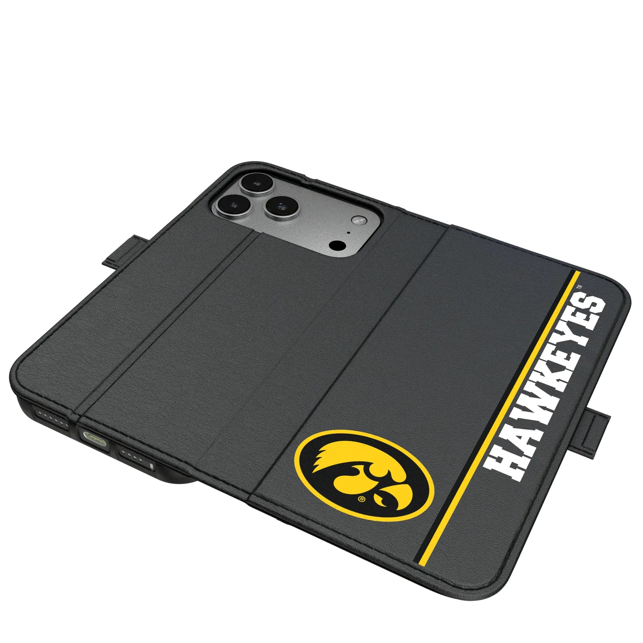University of Iowa Hawkeyes Sidebar iPhone Folio Phone Case for Apple iPhone#Device_iPhone 17 Pro Max