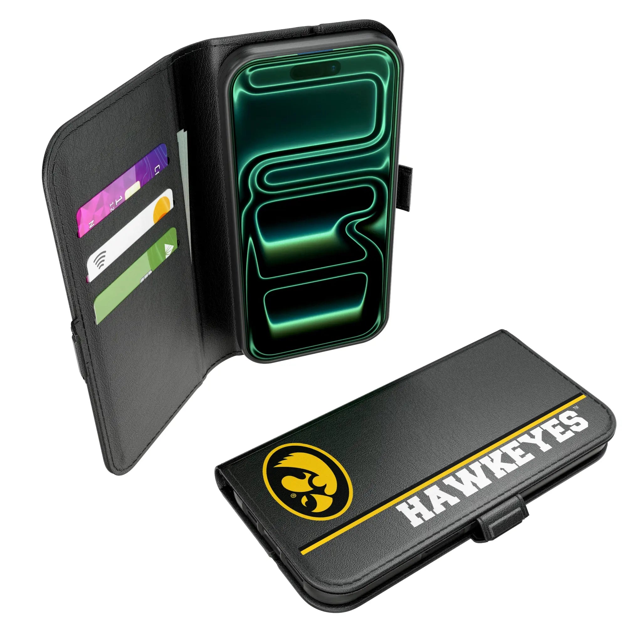 University of Iowa Hawkeyes Sidebar iPhone Folio Phone Case for Apple iPhone#Device_iPhone 17