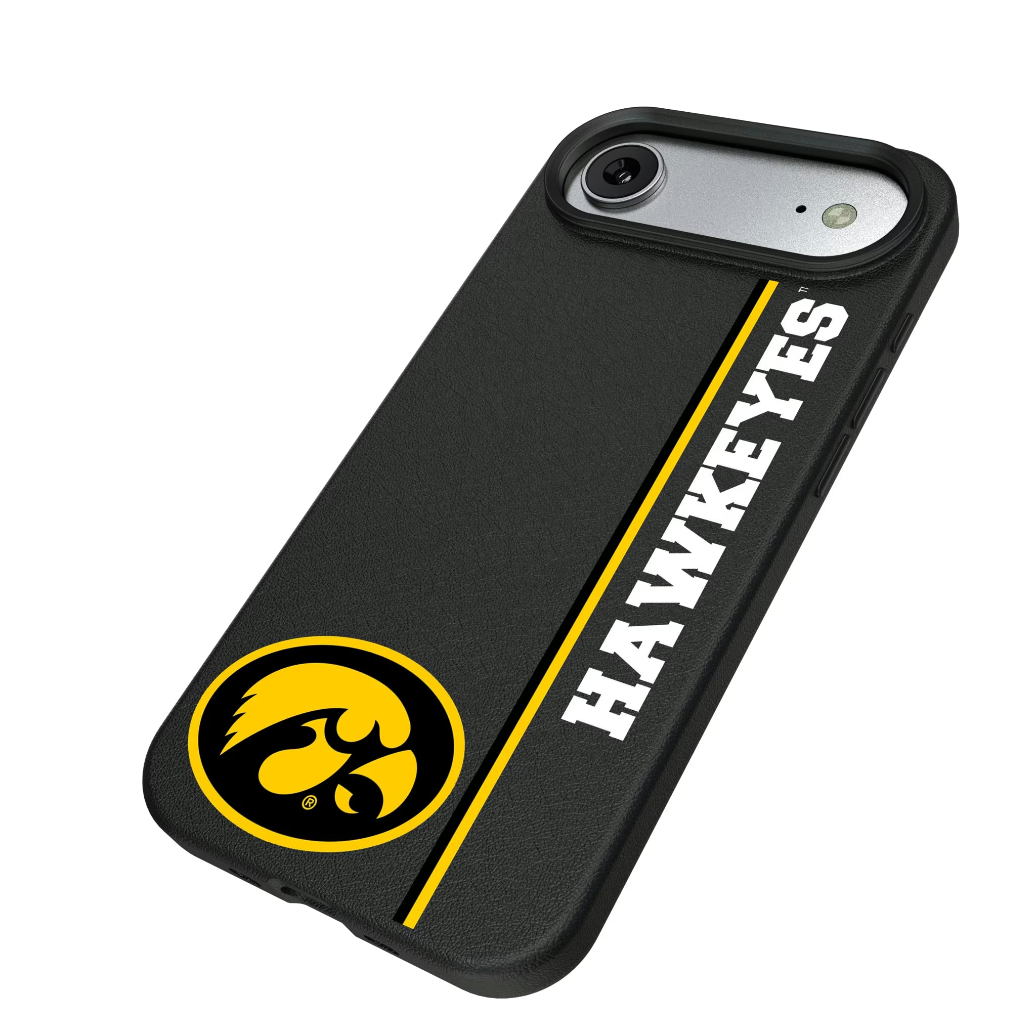 University of Iowa Hawkeyes Sidebar iPhone MagSafe Compatible Phone Case for Apple iPhone - Isometric View#Device_iPhone Air