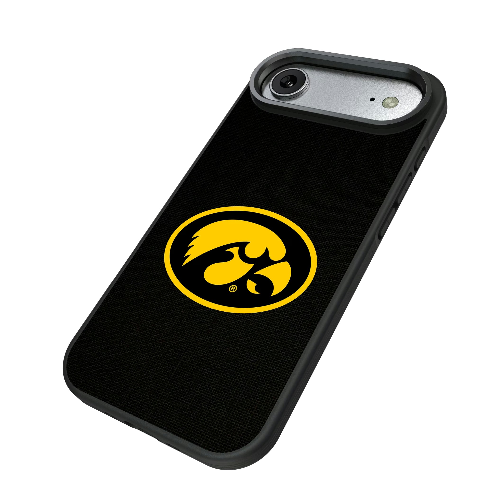 University of Iowa Hawkeyes Solid iPhone Bump Phone Case for Apple iPhone - Isometric View#Device_iPhone Air
