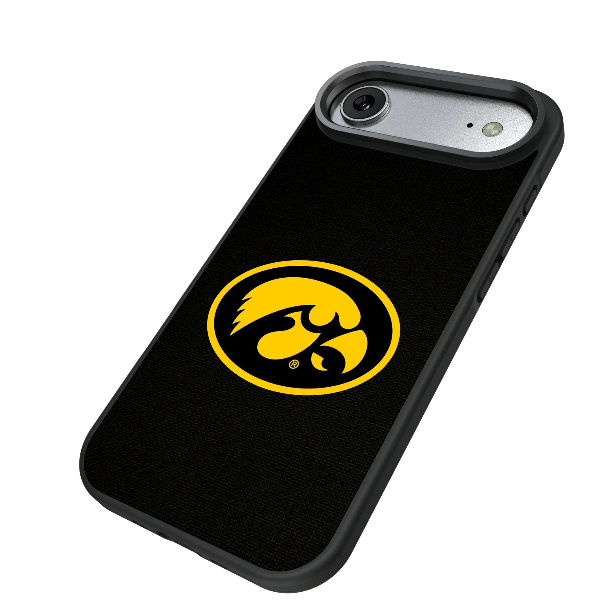 University of Iowa Hawkeyes Solid iPhone Bump Phone Case for Apple iPhone - Isometric View#Device_iPhone Air