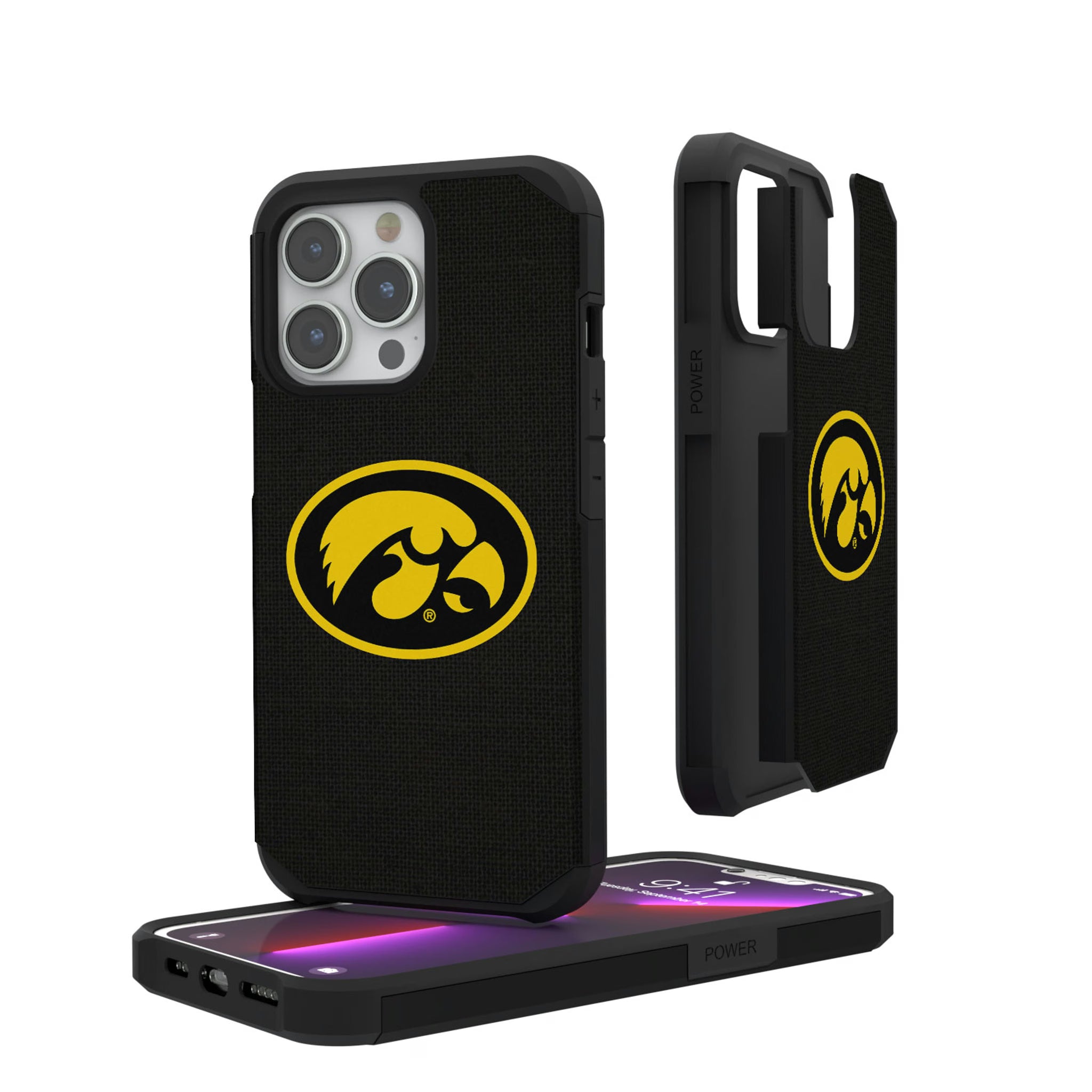 University of Iowa Hawkeyes Solid iPhone Rugged Phone Case for Apple iPhone