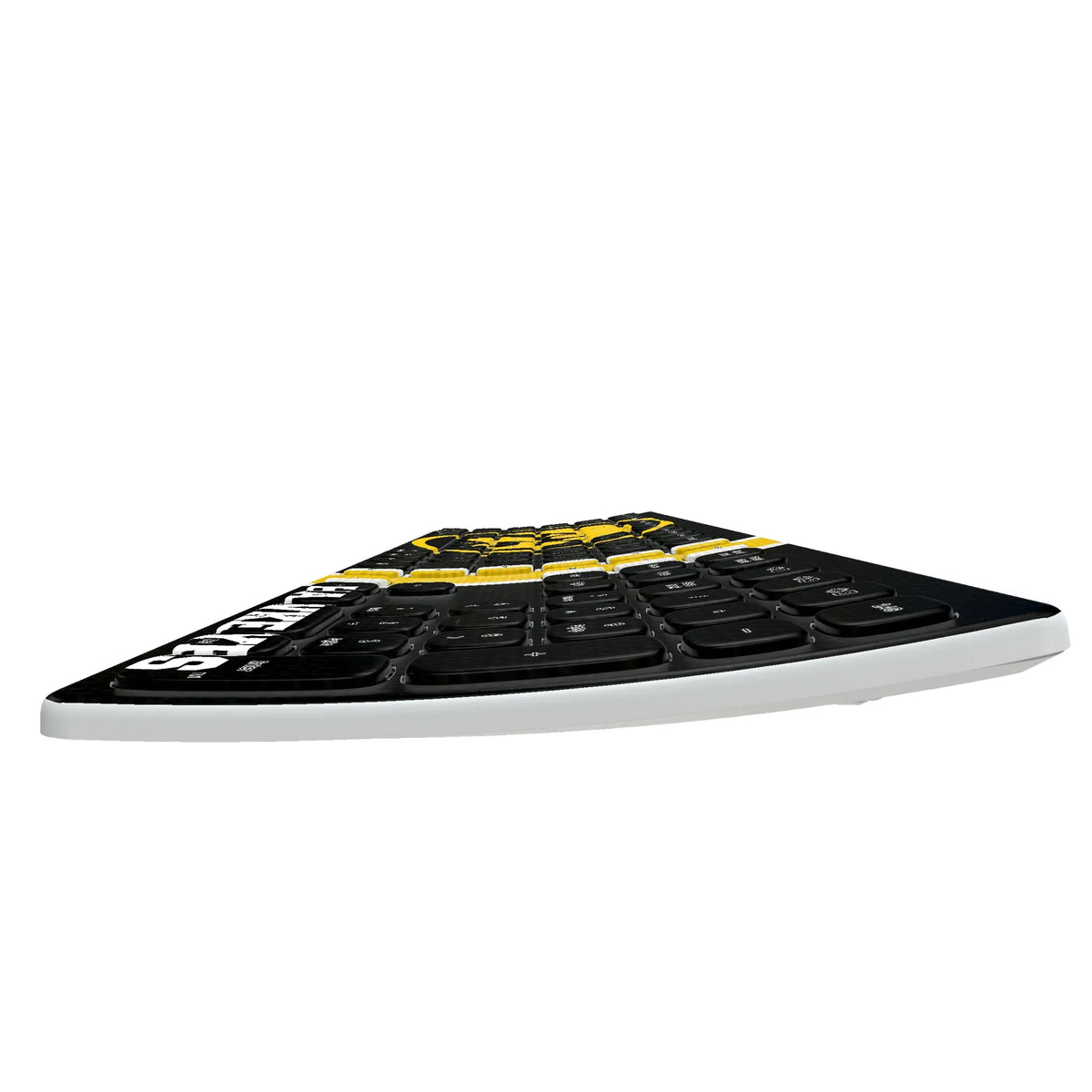 University of Iowa Hawkeyes Stripe KKB605 Curved Wireless Keyboard