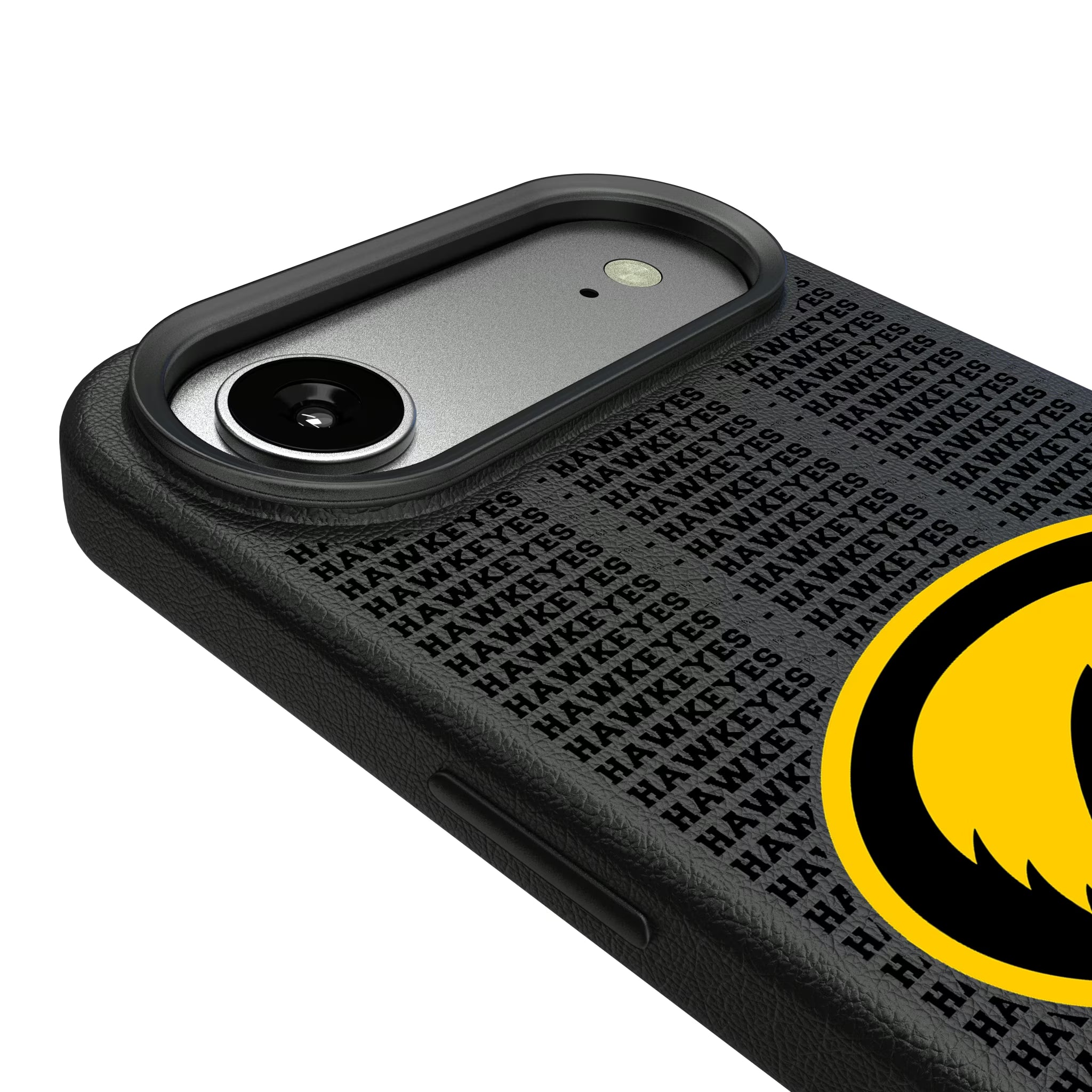 University of Iowa Hawkeyes Text Backdrop iPhone MagSafe Compatible Phone Case for Apple iPhone - Detail#Device_iPhone Air