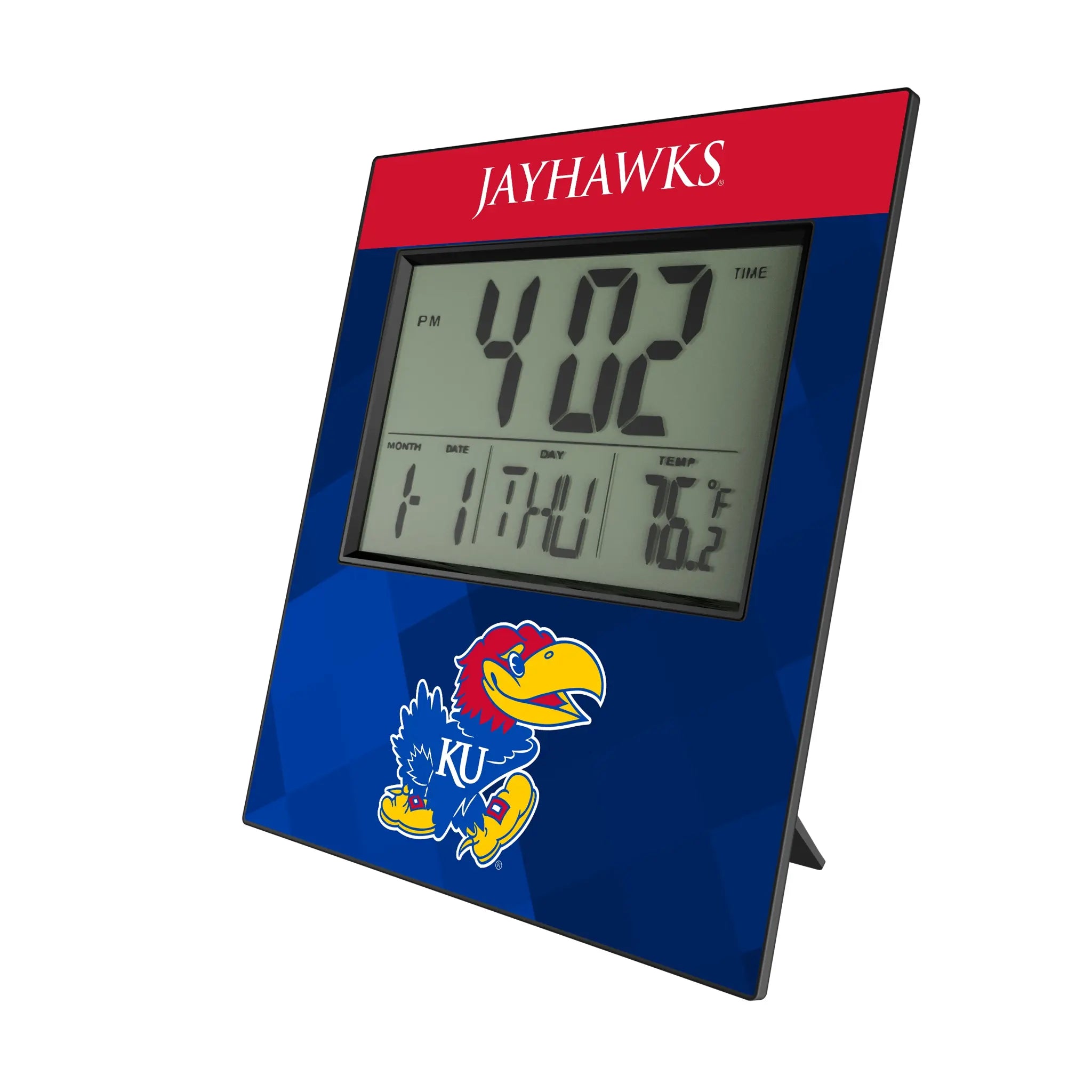 University of Kansas Jayhawks Color Block Wall Clock