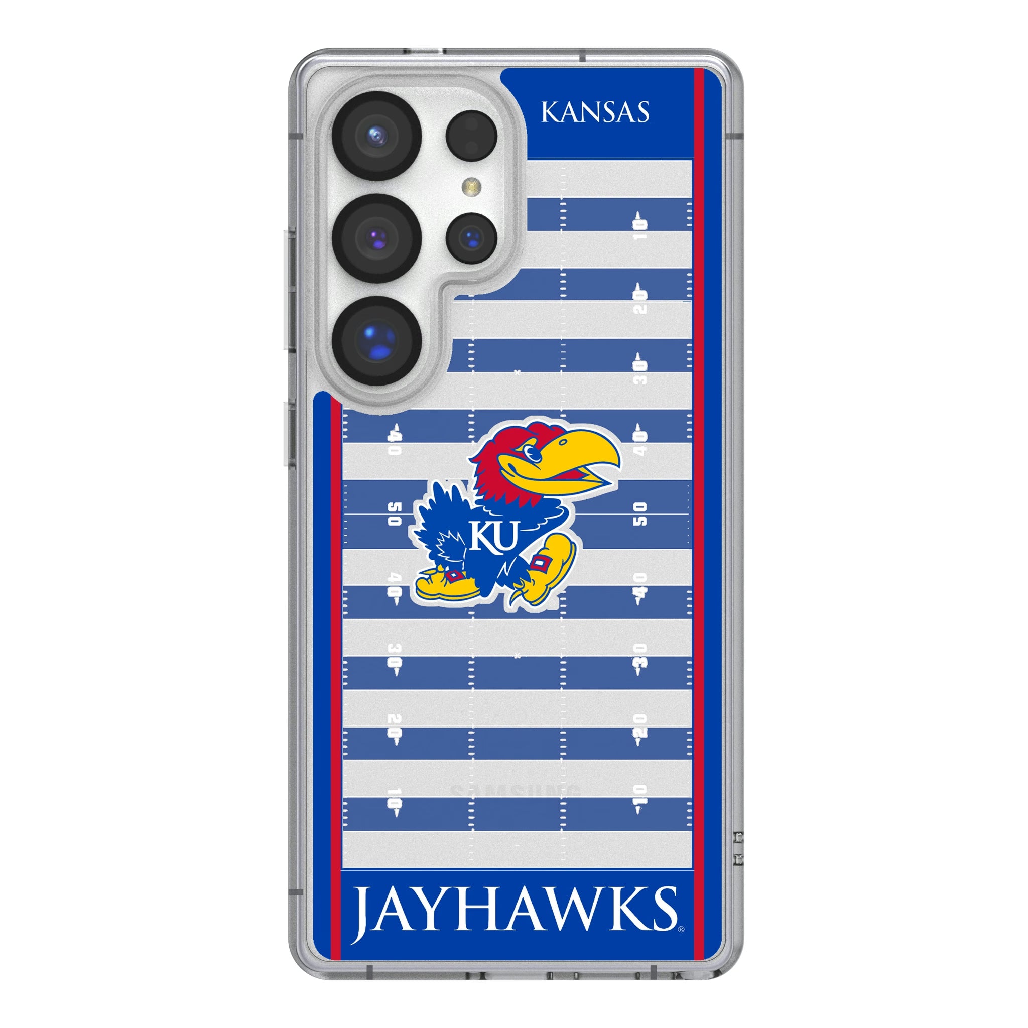 University of Kansas Jayhawks Field Galaxy Clear Phone Case for Samsung Galaxy