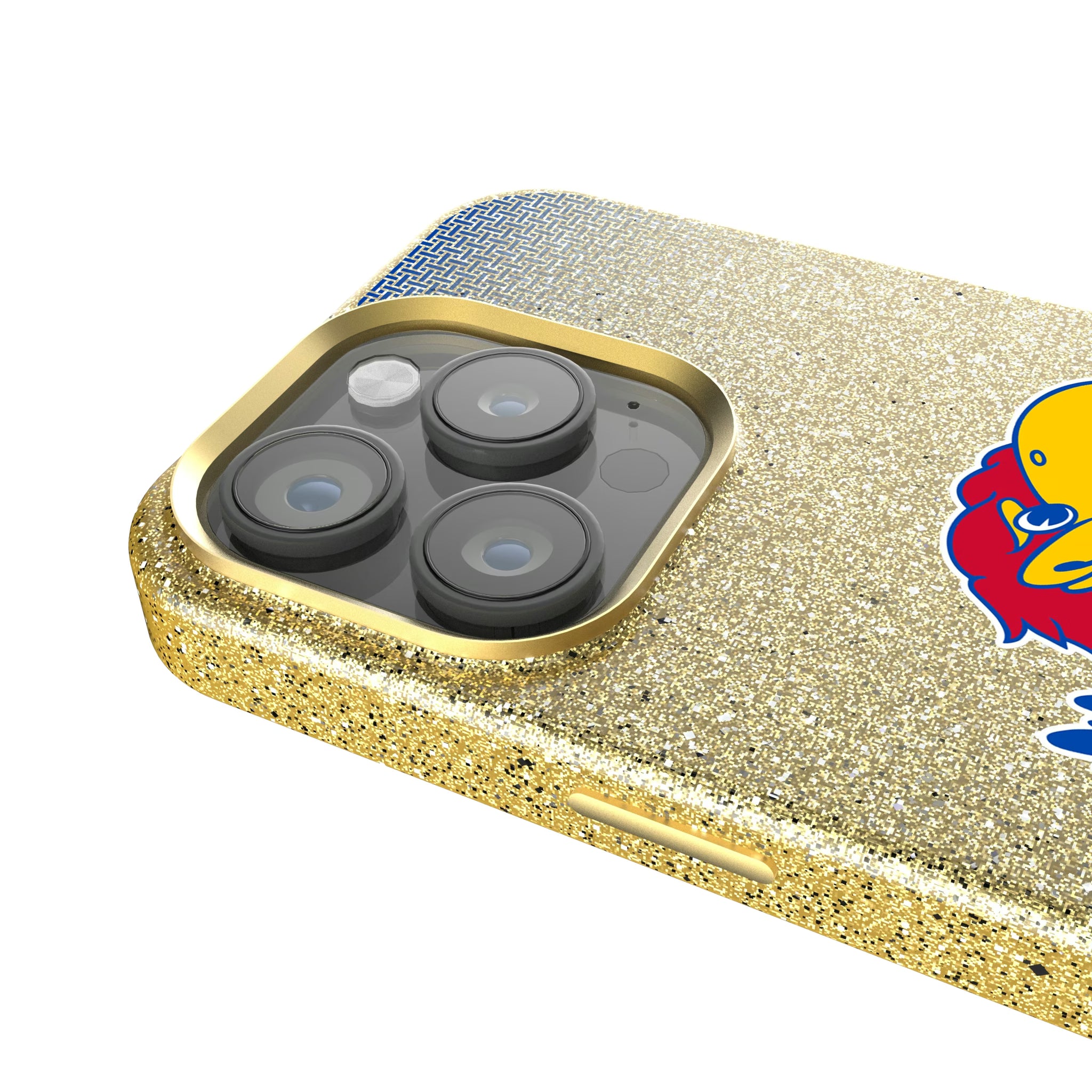University of Kansas Jayhawks Linen iPhone Bling Phone Case for Apple iPhone - Detail