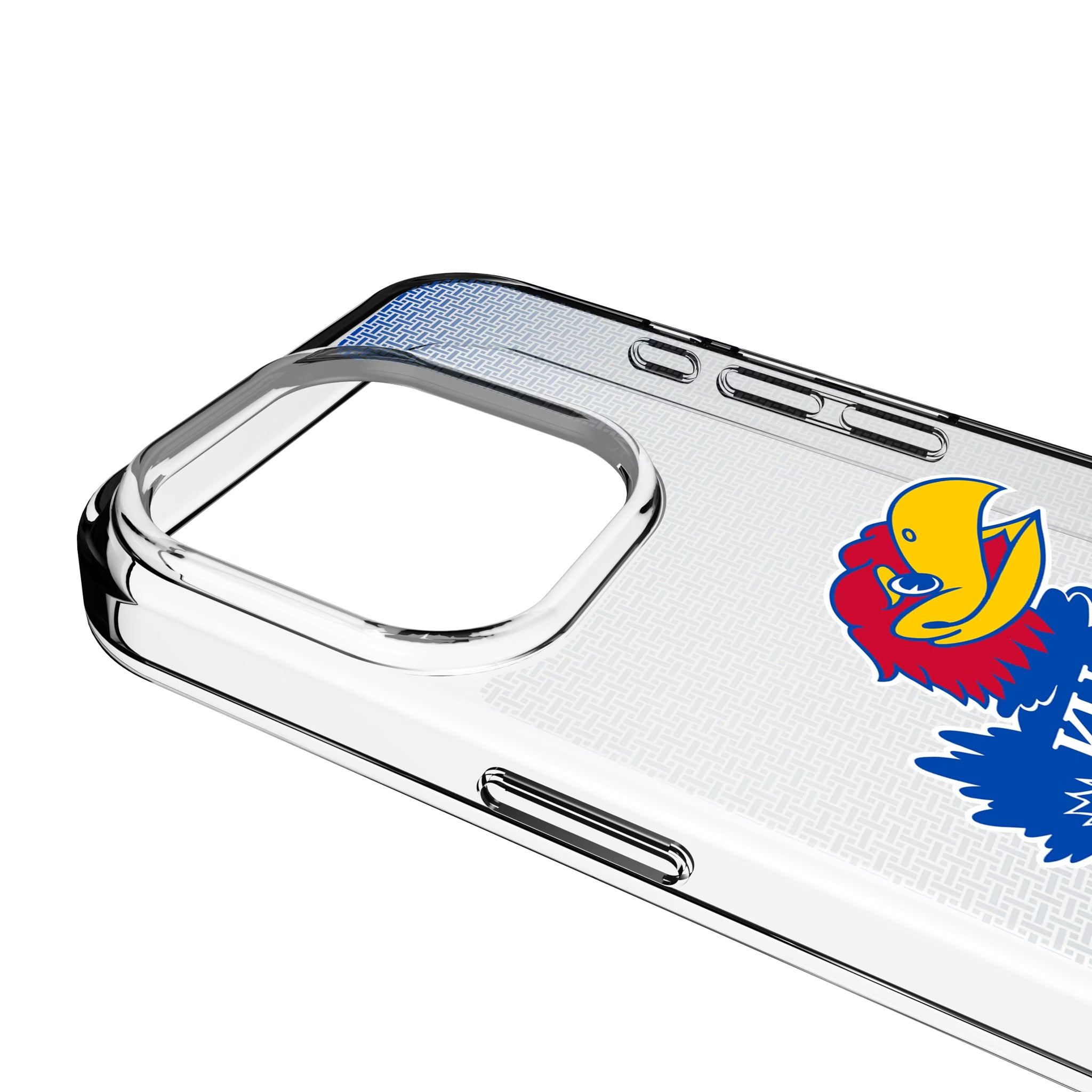 University of Kansas Jayhawks Linen iPhone Clear Phone Case for Apple iPhone - Detail