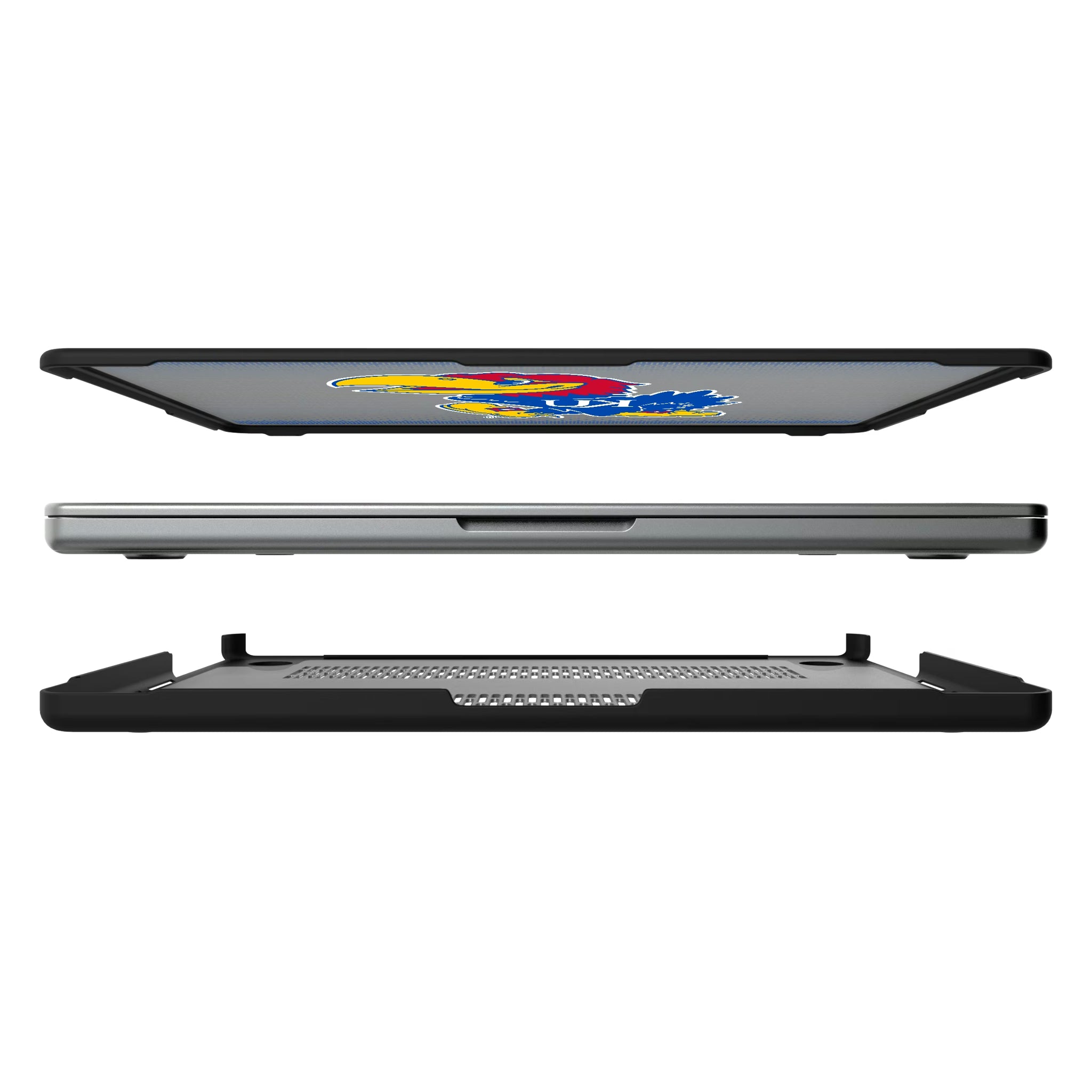 University of Kansas Jayhawks Linen MacBook Laptop Case for Apple MacBook#Device_MacBook Pro (14-inch, 2021) / MacBook Pro (14-inch, 2023) / MacBook Pro (14-inch, 2024)