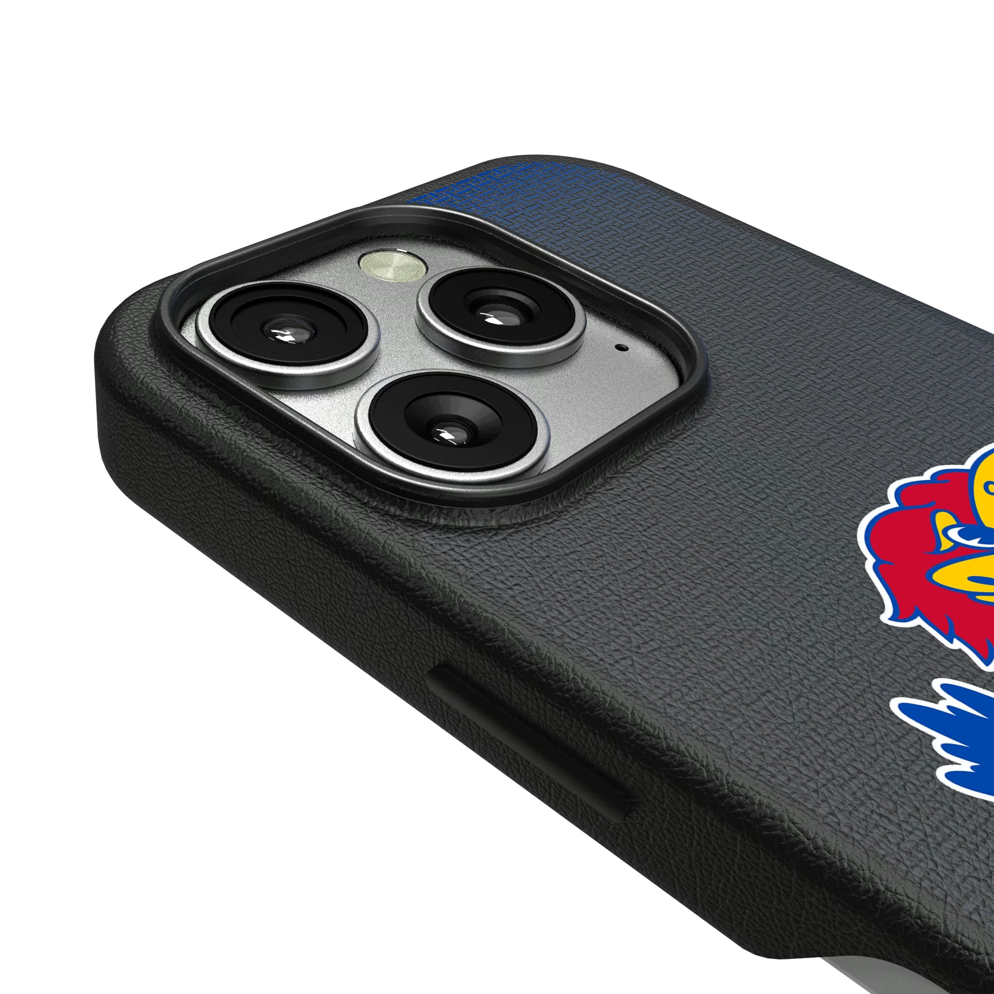 University of Kansas Jayhawks Linen iPhone MagSafe Compatible Phone Case for Apple iPhone - Detail