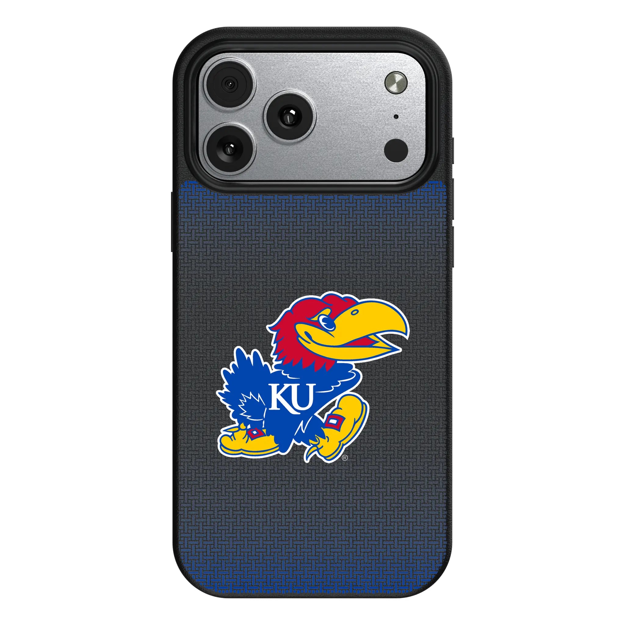 University of Kansas Jayhawks Linen iPhone MagSafe Compatible Phone Case for Apple iPhone#Device_iPhone 17 Pro Max