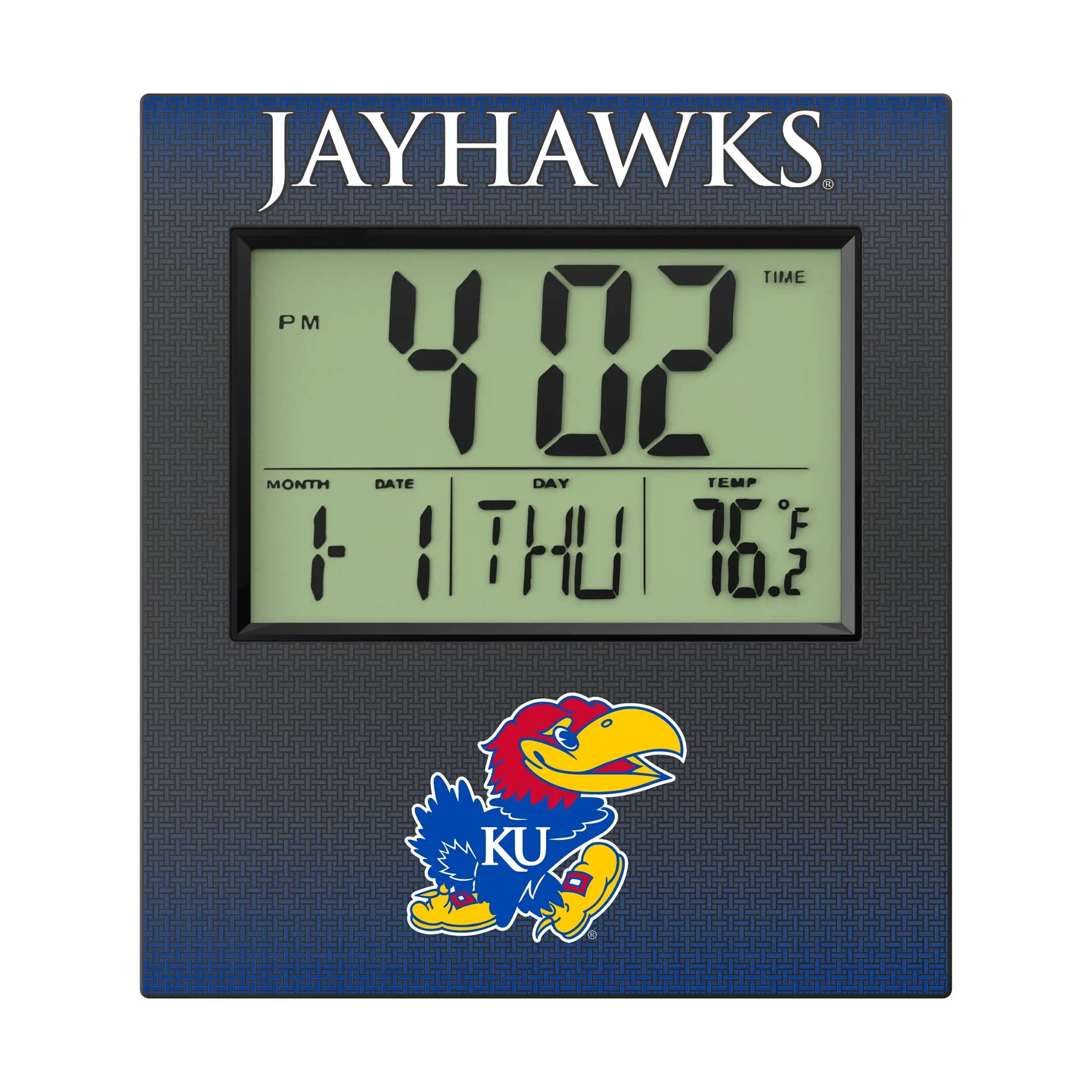 University of Kansas Jayhawks Linen Wall Clock