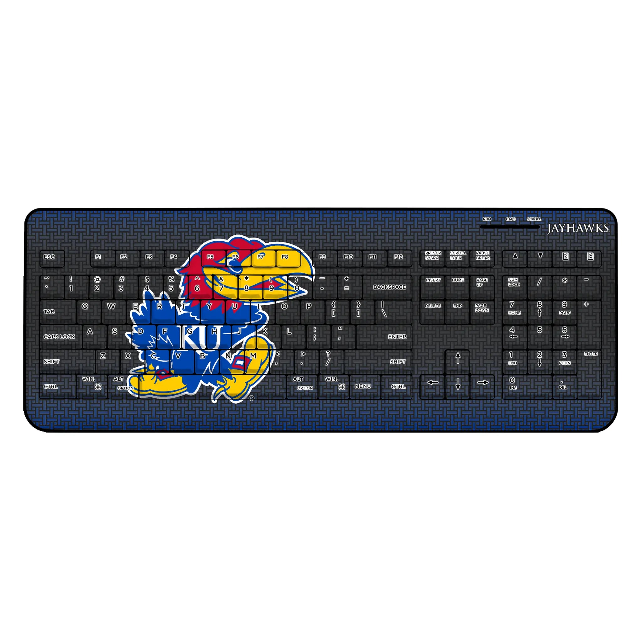 University of Kansas Jayhawks Linen Wireless USB Keyboard
