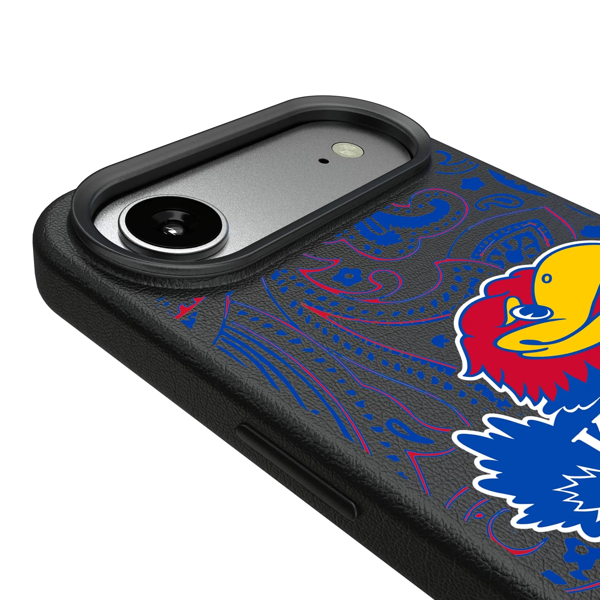 University of Kansas Jayhawks Paisley iPhone MagSafe Compatible Phone Case for Apple iPhone - Detail#Device_iPhone Air