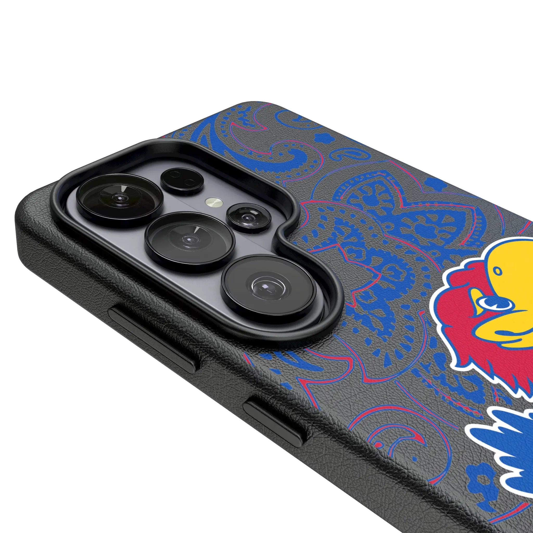 University of Kansas Jayhawks Paisley Galaxy MagSafe Compatible Phone Case for Samsung Galaxy - Detail#Device_Galaxy S26 Ultra