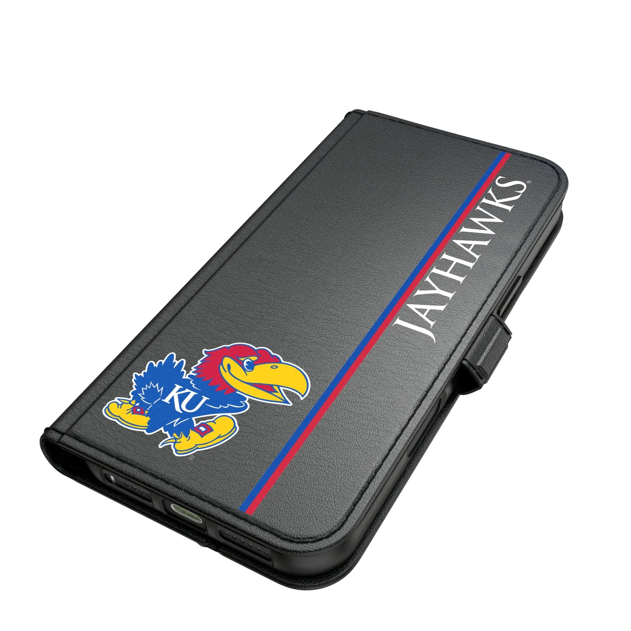 University of Kansas Jayhawks Sidebar iPhone Folio Phone Case for Apple iPhone#Device_iPhone 17 Pro Max