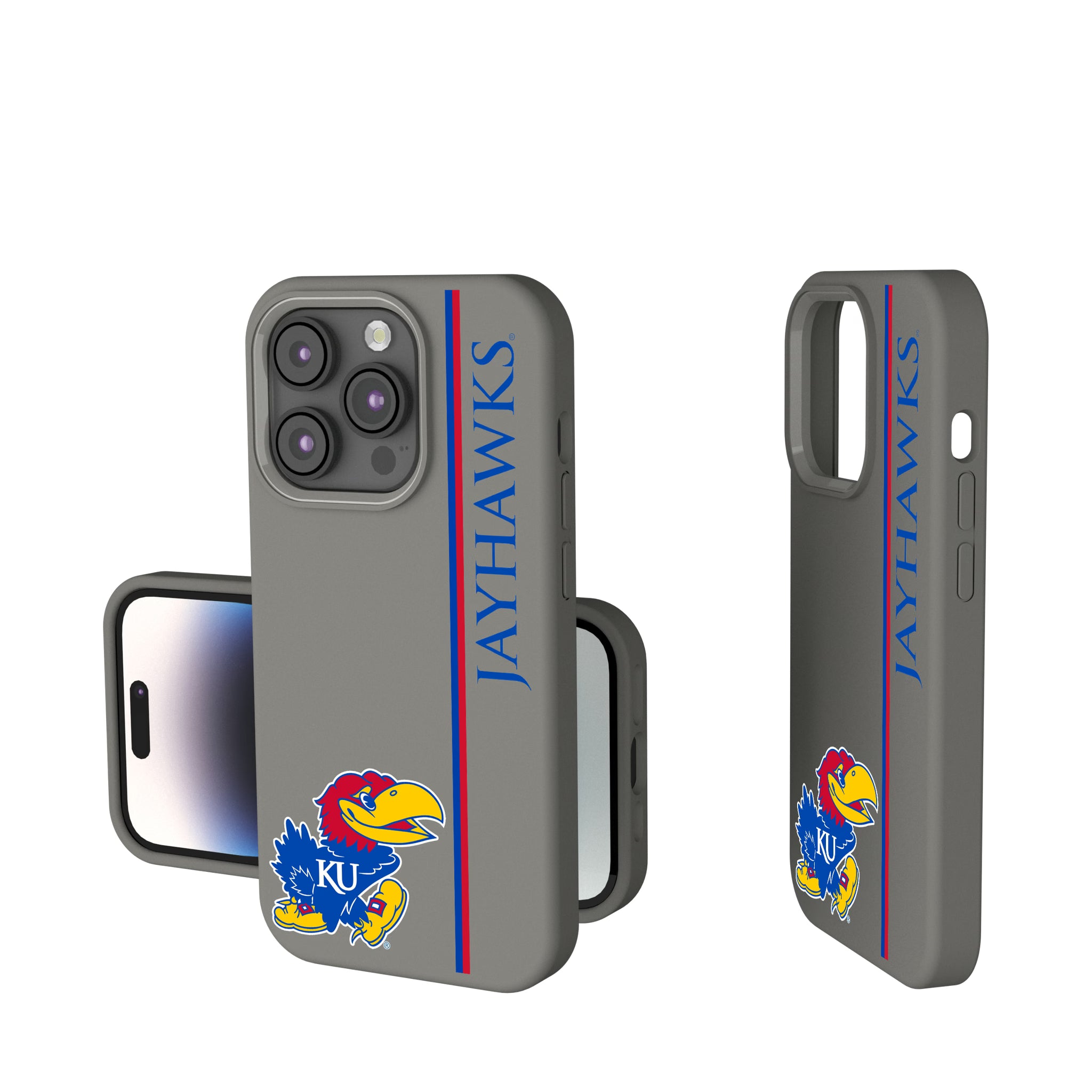 University of Kansas Jayhawks Sidebar iPhone Soft Touch Phone Case for Apple iPhone