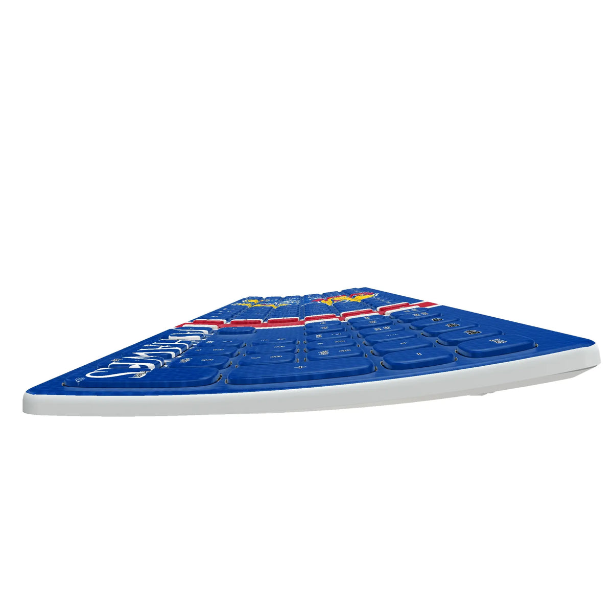 University of Kansas Jayhawks Stripe KKB605 Curved Wireless Keyboard