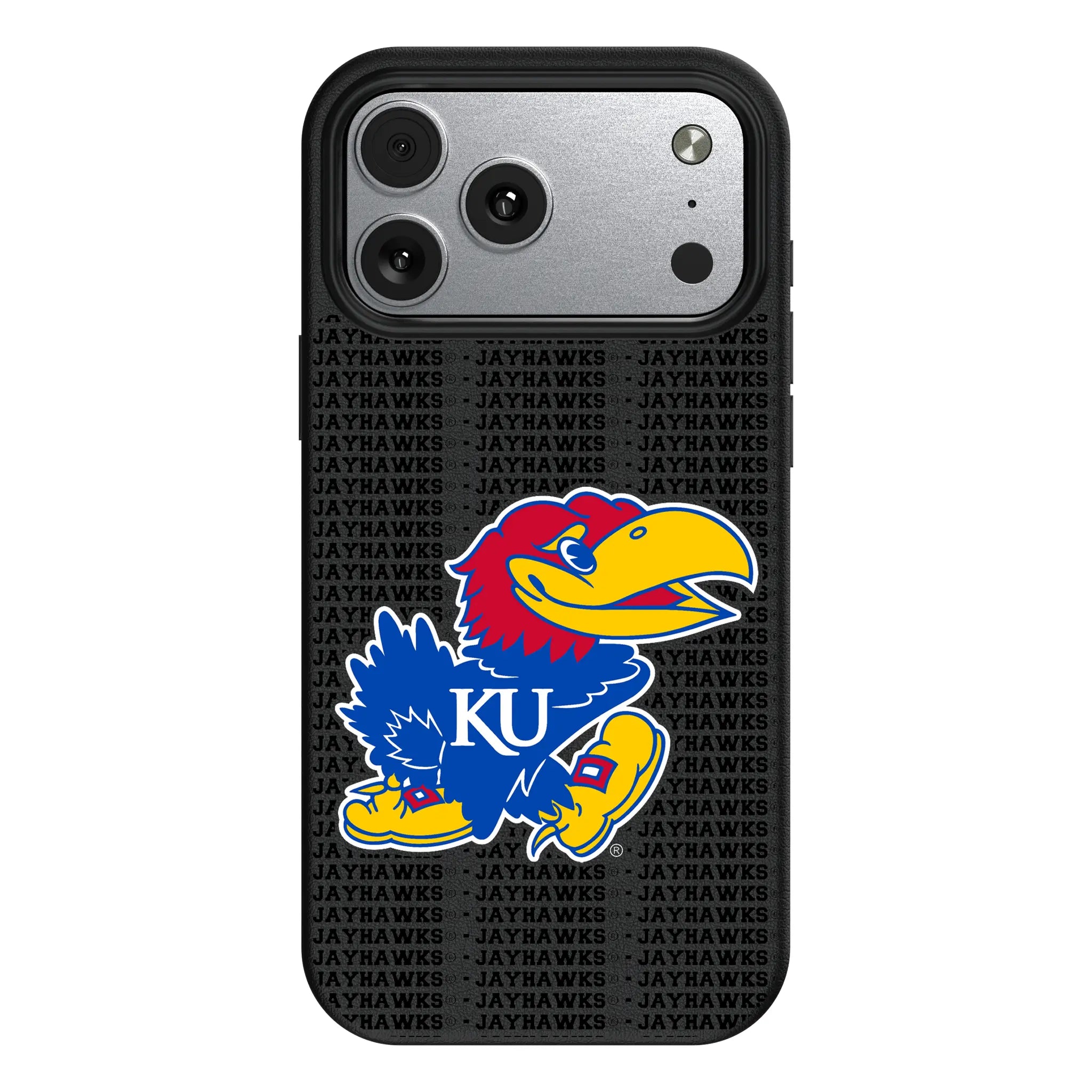 University of Kansas Jayhawks Text Backdrop iPhone MagSafe Compatible Phone Case for Apple iPhone#Device_iPhone 17 Pro Max