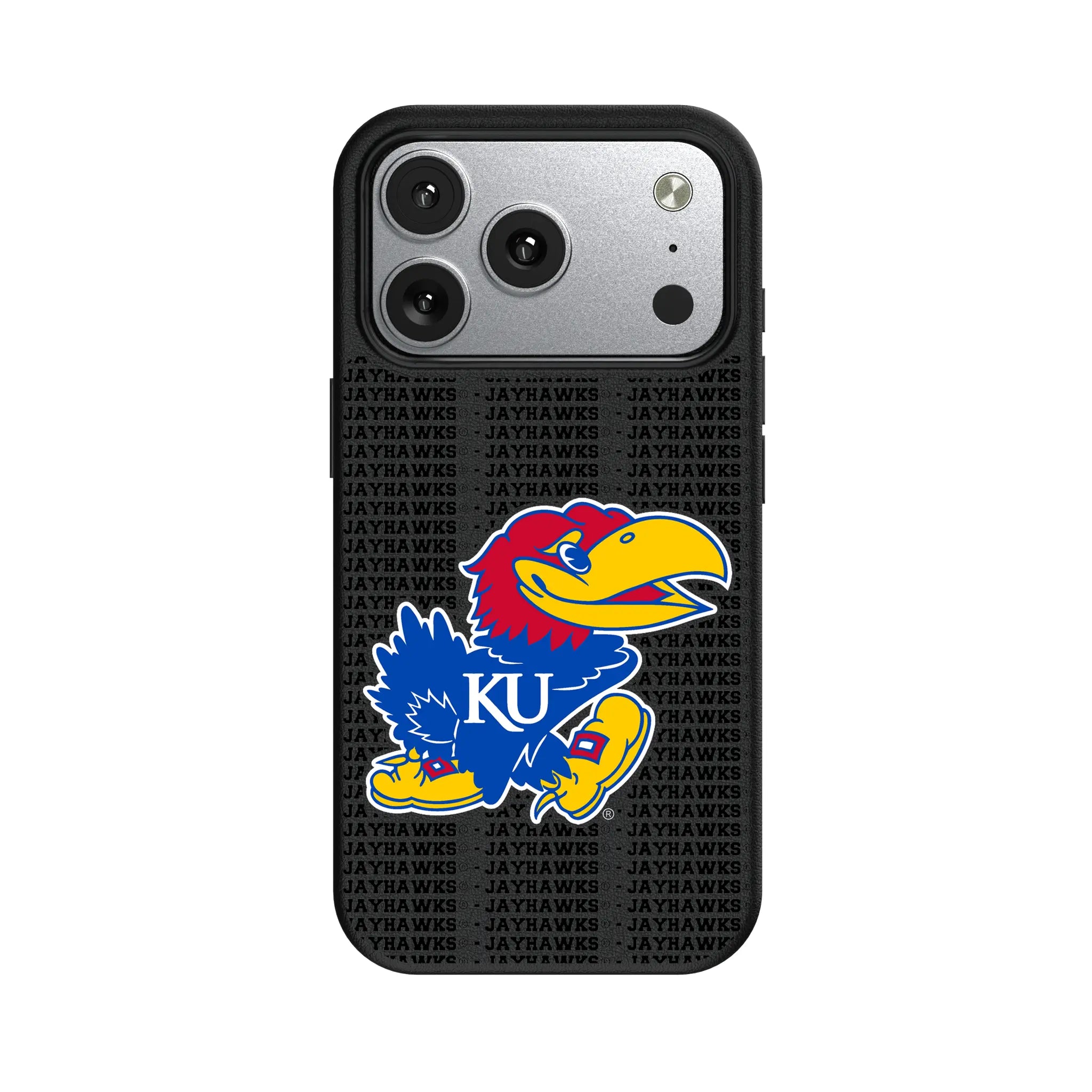 University of Kansas Jayhawks Text Backdrop iPhone MagSafe Compatible Phone Case for Apple iPhone#Device_iPhone 17 Pro