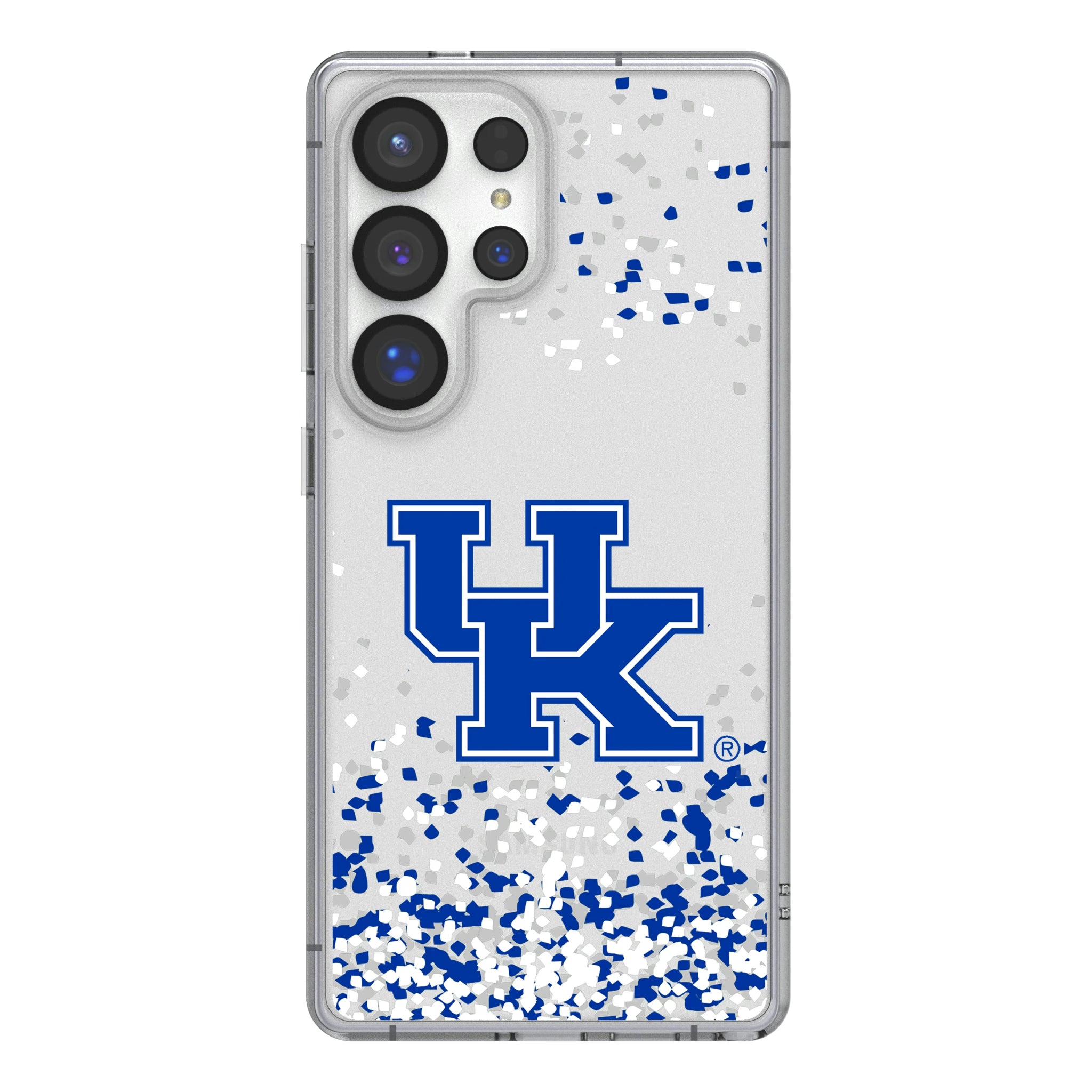 University of Kentucky Wildcats Confetti Galaxy Clear Phone Case for Samsung Galaxy