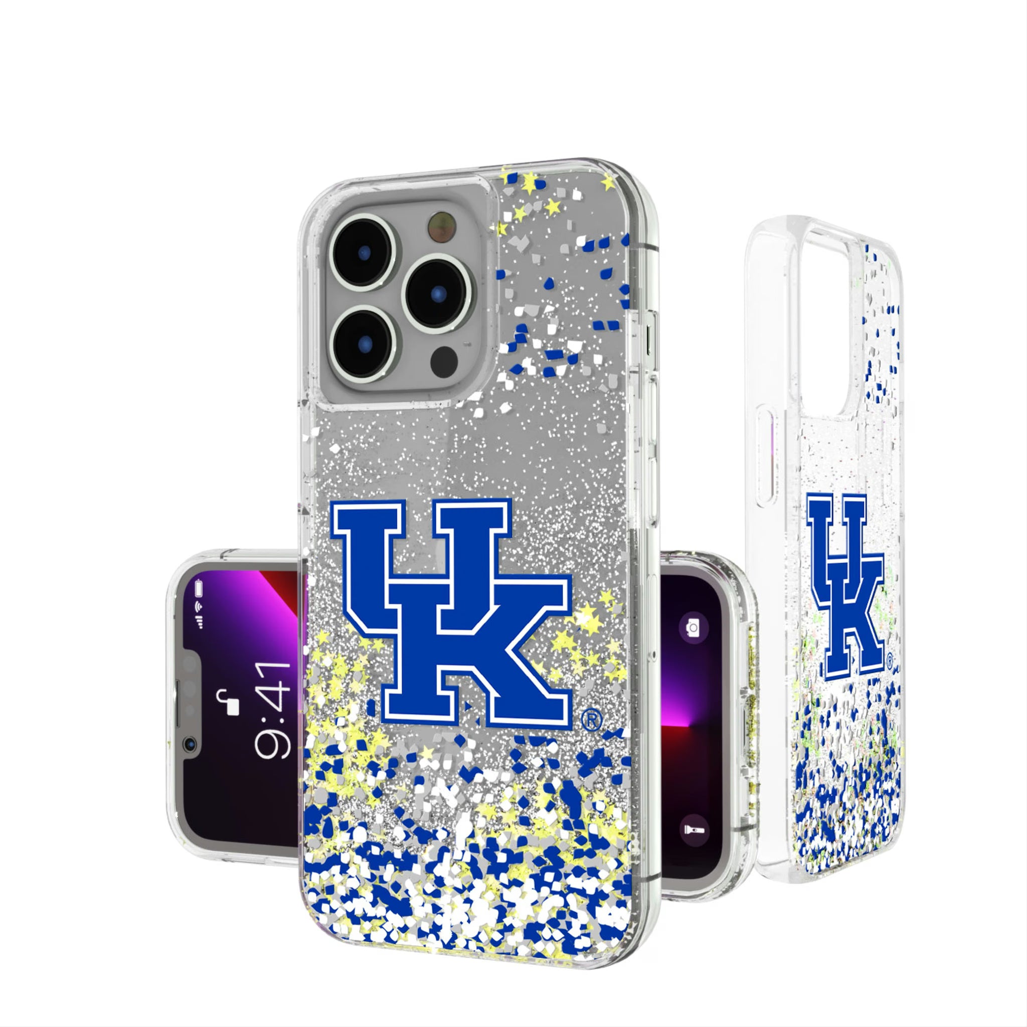 University of Kentucky Wildcats Confetti iPhone Glitter Phone Case for Apple iPhone