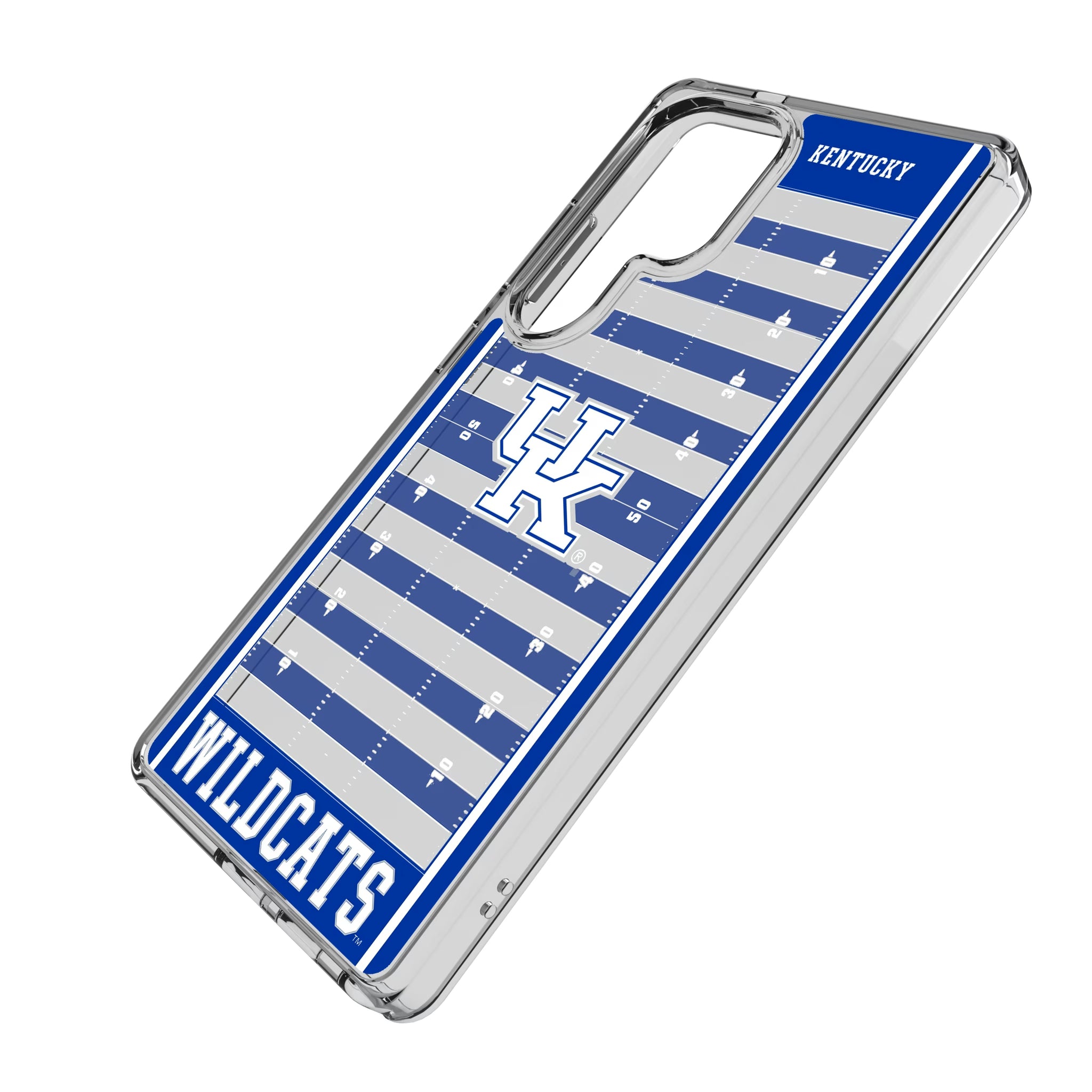 University of Kentucky Wildcats Field Galaxy Clear Phone Case for Samsung Galaxy - Isometric View