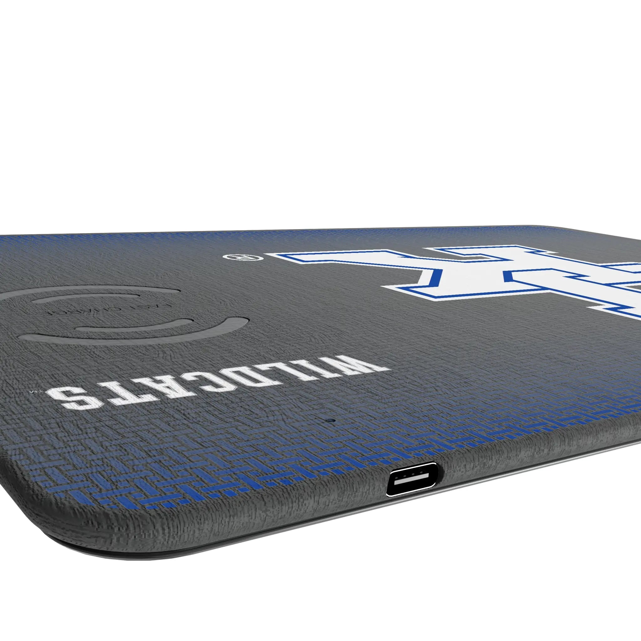 University of Kentucky Wildcats Linen 15-Watt Wireless Charger and Mouse Pad
