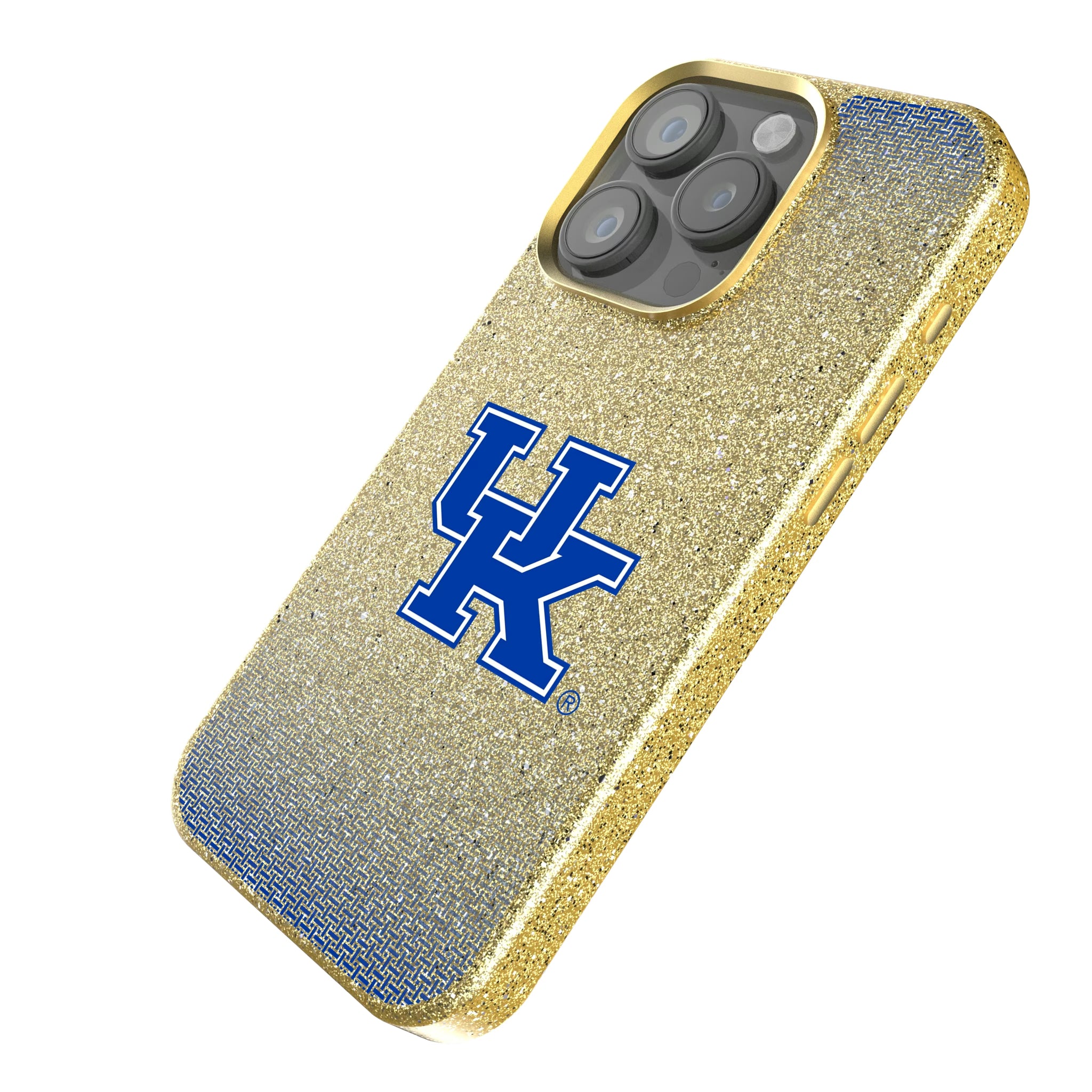 University of Kentucky Wildcats Linen iPhone Bling Phone Case for Apple iPhone - Isometric View