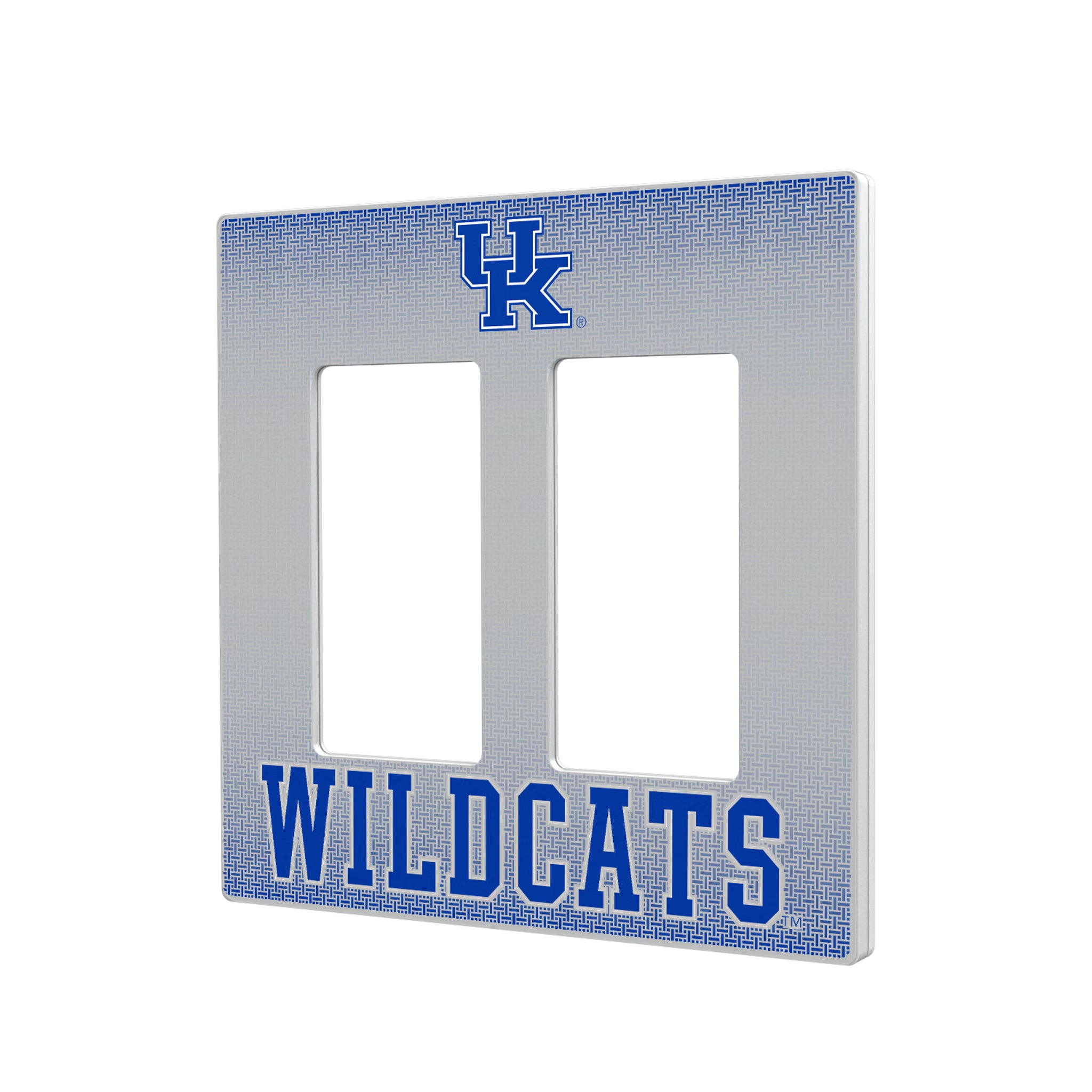 University of Kentucky Wildcats Linen Hidden-Screw Light Switch Plate#Style_Double Rocker
