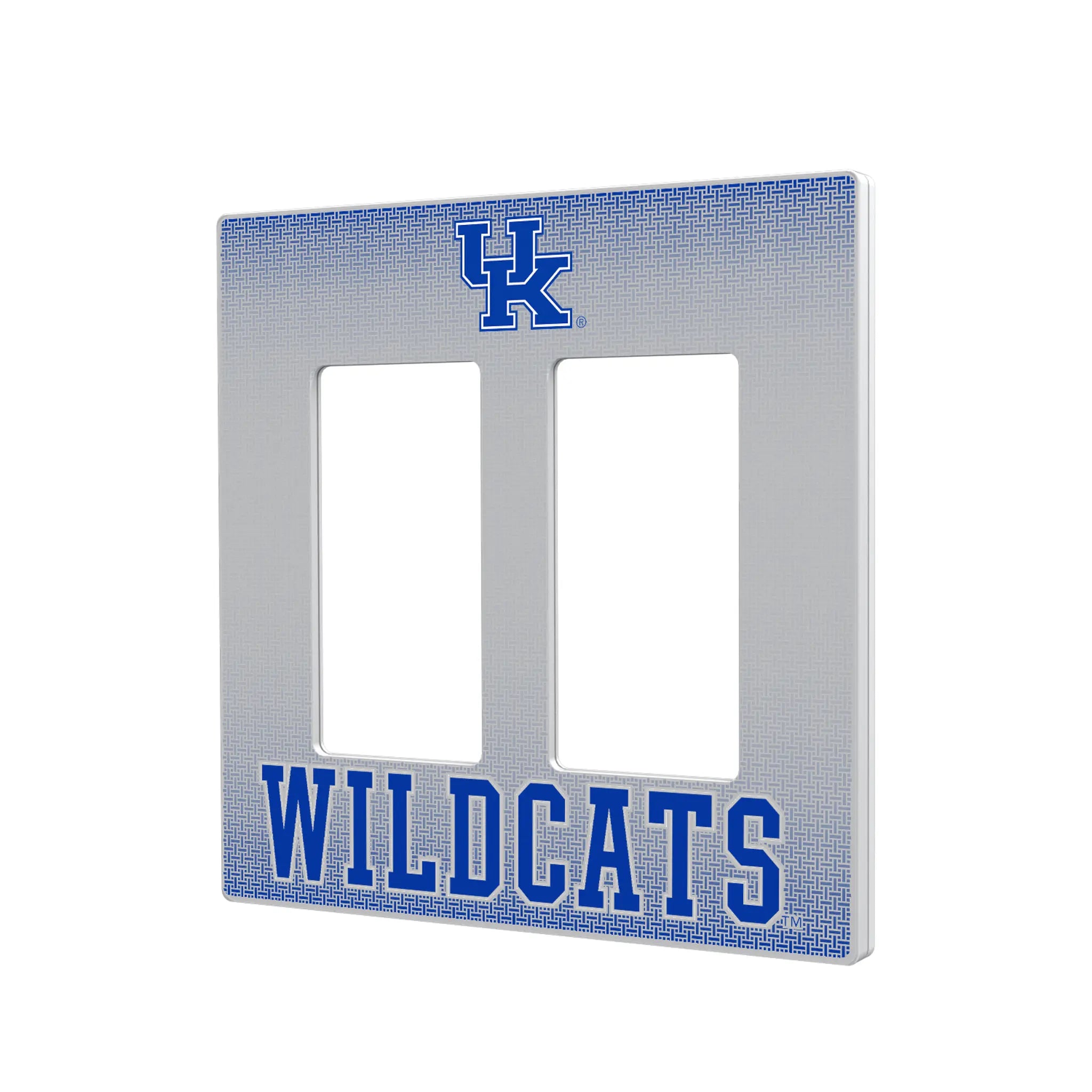 University of Kentucky Wildcats Linen Hidden-Screw Light Switch Plate#Style_Double Rocker