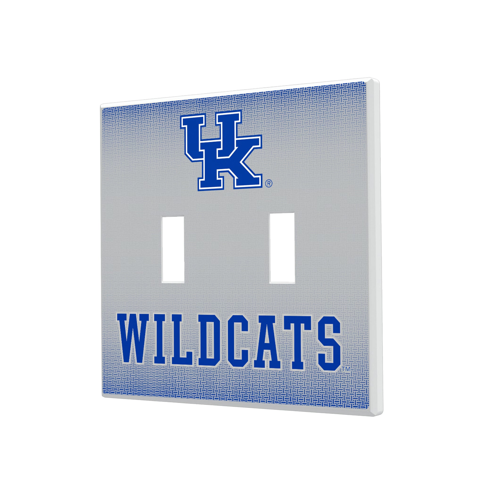 University of Kentucky Wildcats Linen Hidden-Screw Light Switch Plate#Style_Double Toggle