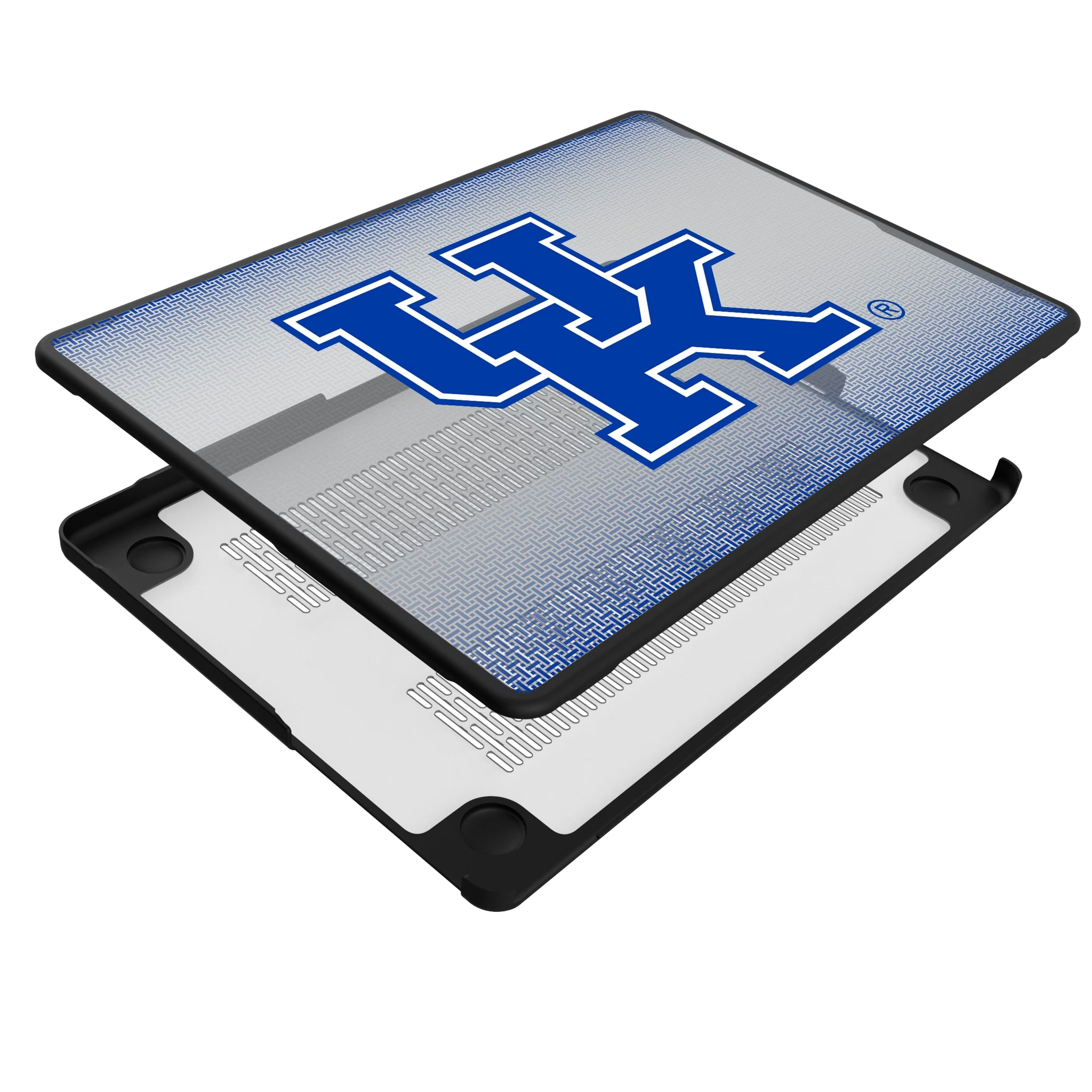 University of Kentucky Wildcats Linen MacBook Laptop Case for Apple MacBook - Isometric View#Device_MacBook Pro (14-inch, 2021) / MacBook Pro (14-inch, 2023) / MacBook Pro (14-inch, 2024)