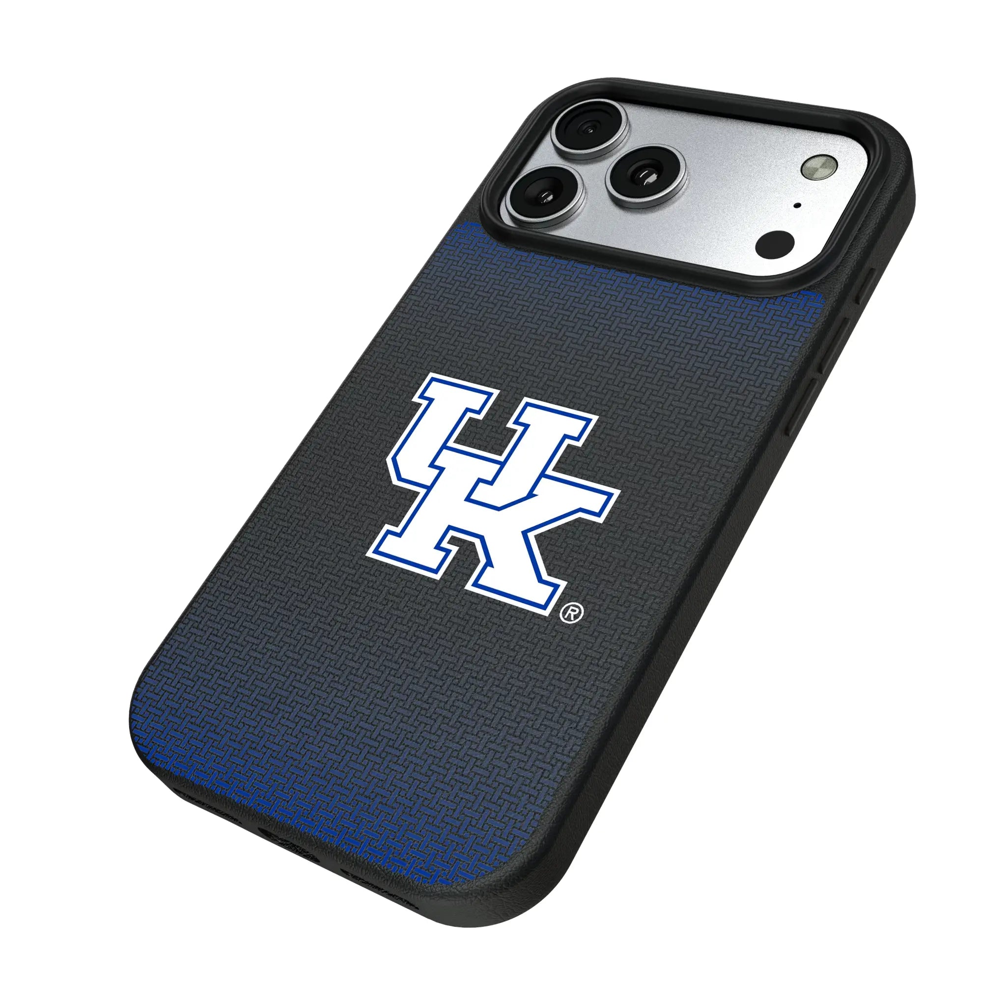 University of Kentucky Wildcats Linen iPhone MagSafe Compatible Phone Case for Apple iPhone - Isometric View#Device_iPhone 17 Pro Max
