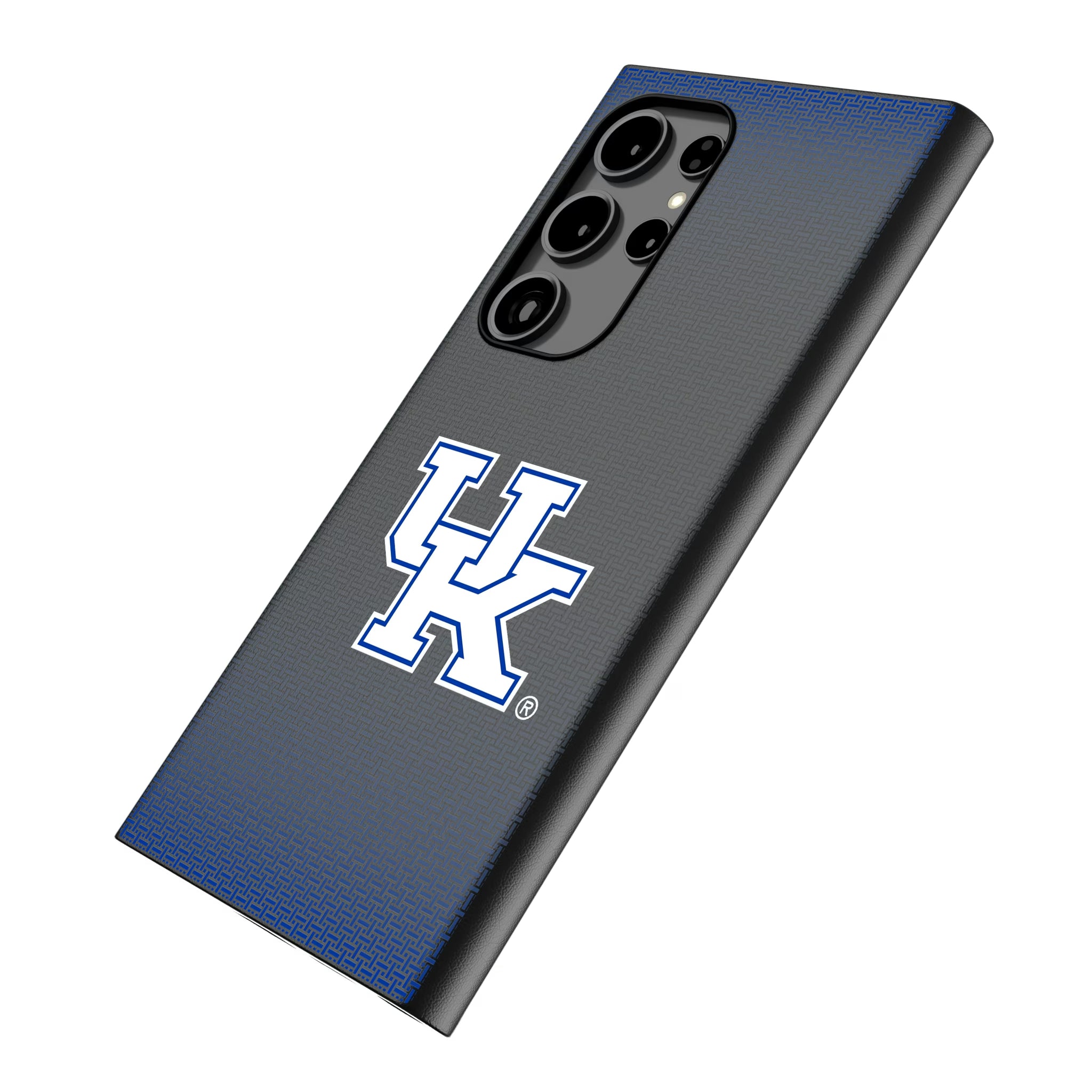 University of Kentucky Wildcats Linen Galaxy MagSafe Compatible Phone Case for Samsung Galaxy - Isometric View