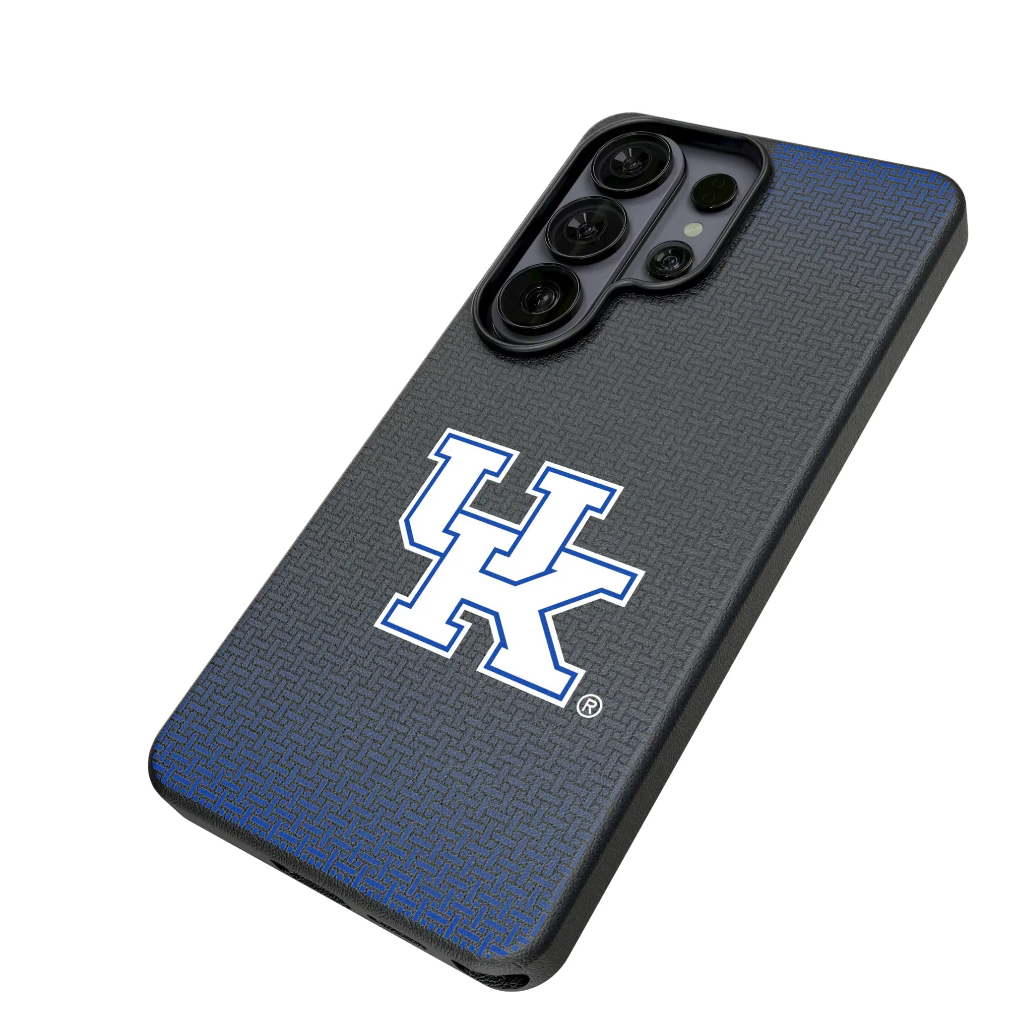 University of Kentucky Wildcats Linen Galaxy MagSafe Compatible Phone Case for Samsung Galaxy - Isometric View#Device_Galaxy S26 Ultra